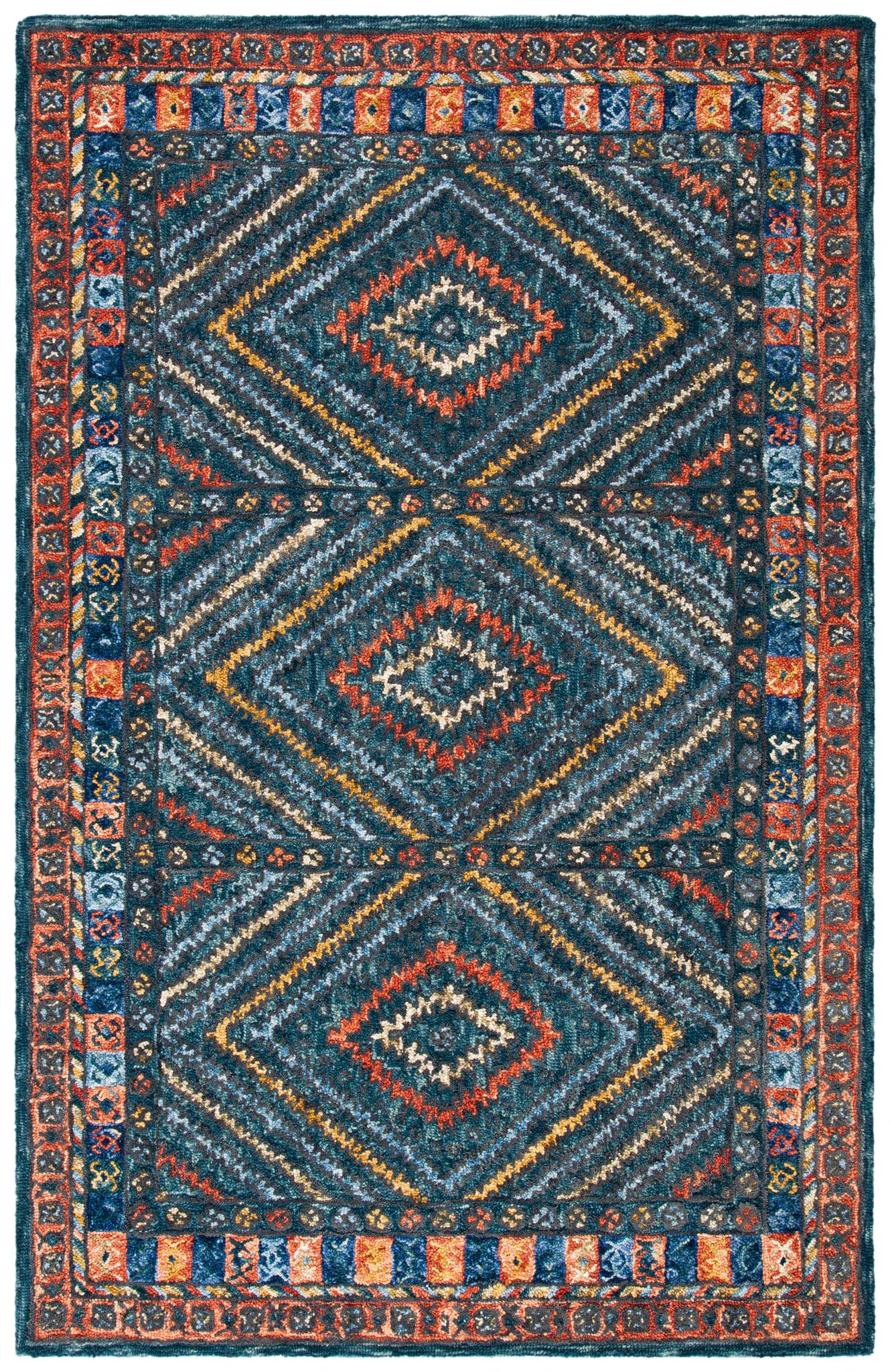 Aspen Diamond Hand-Tufted Wool Rug