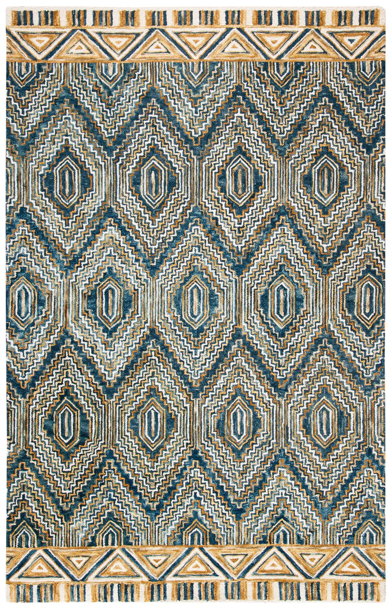 Aspen Concentric Diamond Hand-Tufted Wool Rug