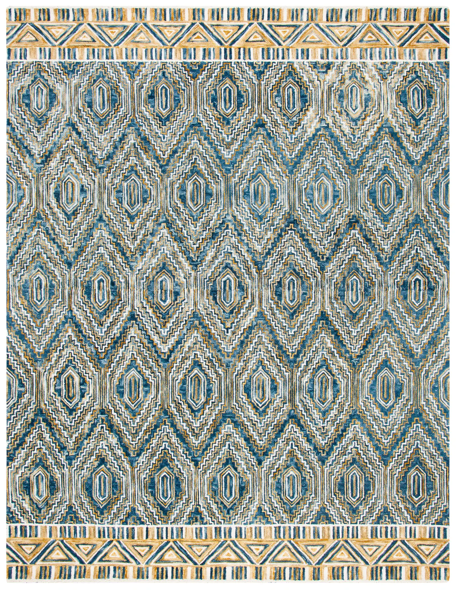 Aspen Concentric Diamond Hand-Tufted Wool Rug