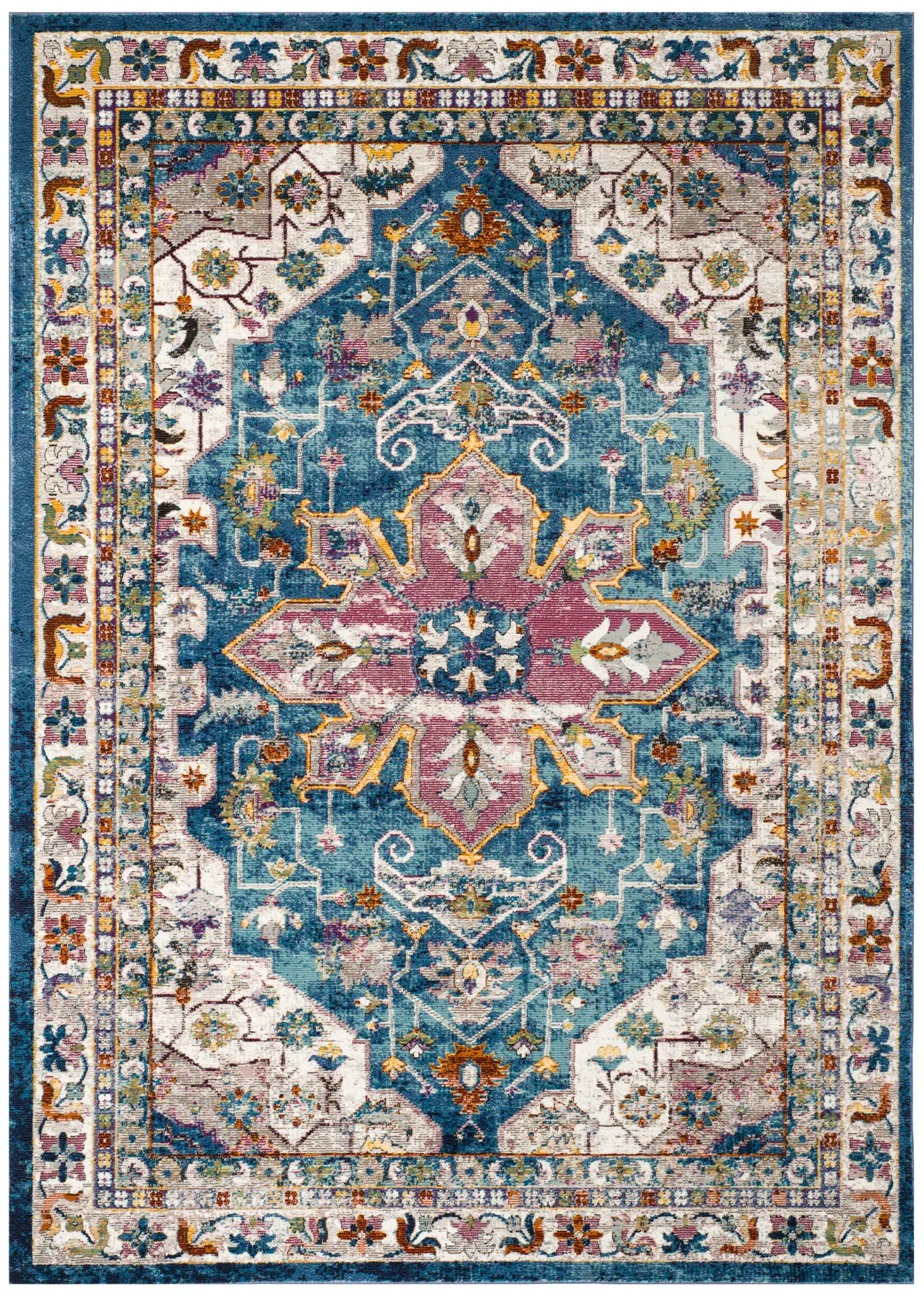 Aria Medallion Border Rug
