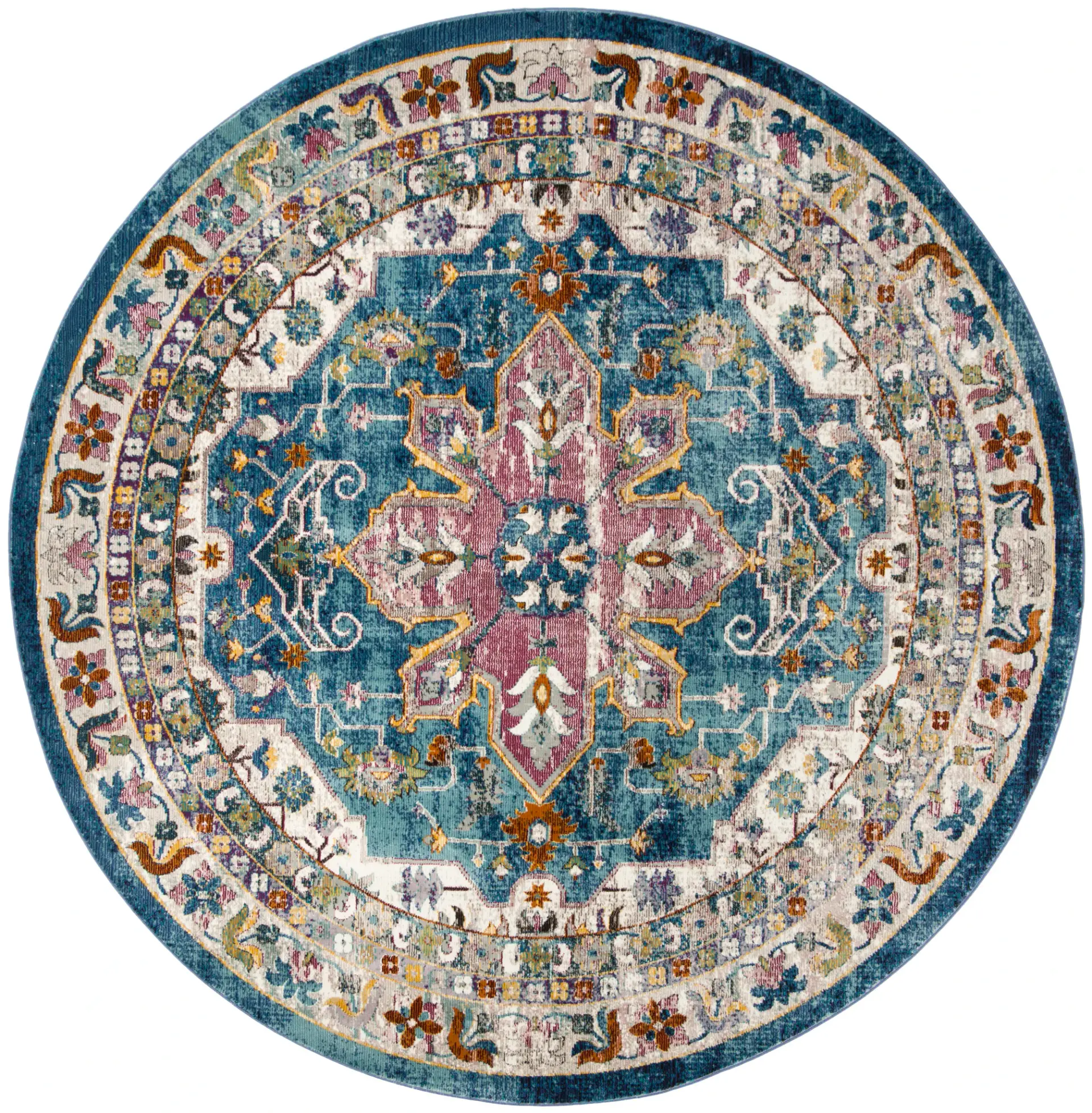 Aria Medallion Border Rug