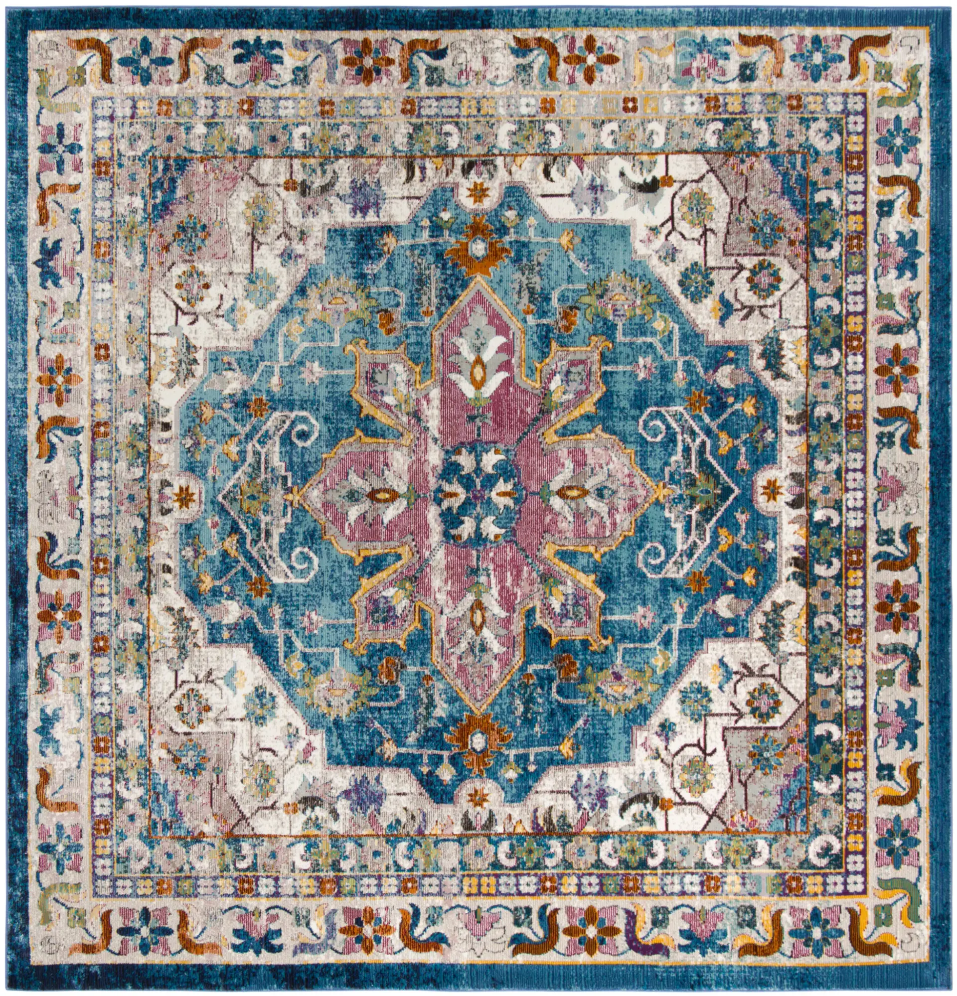 Aria Medallion Border Rug