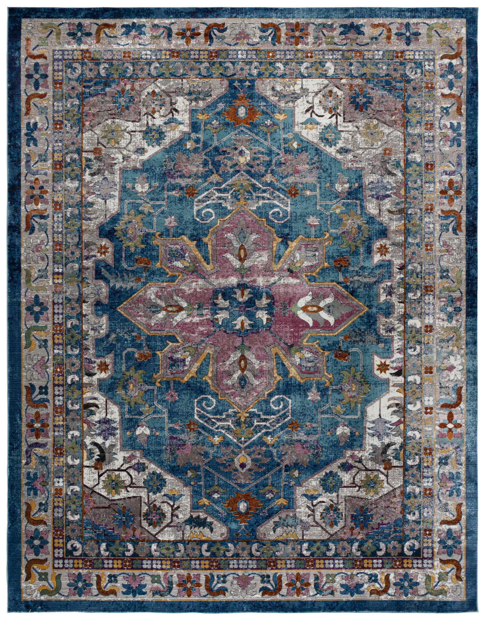 Aria Medallion Border Rug