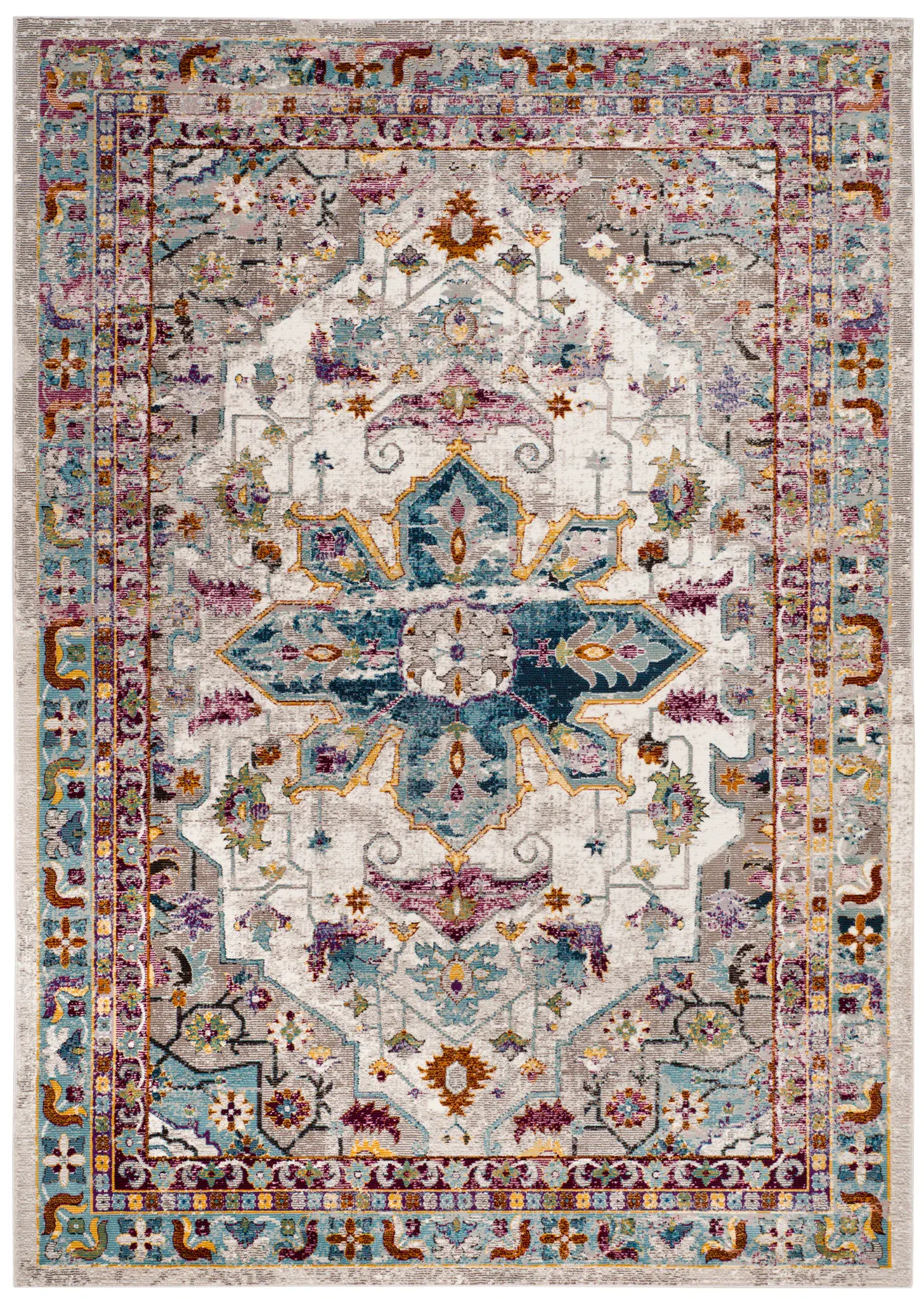 Aria Medallion Border Rug
