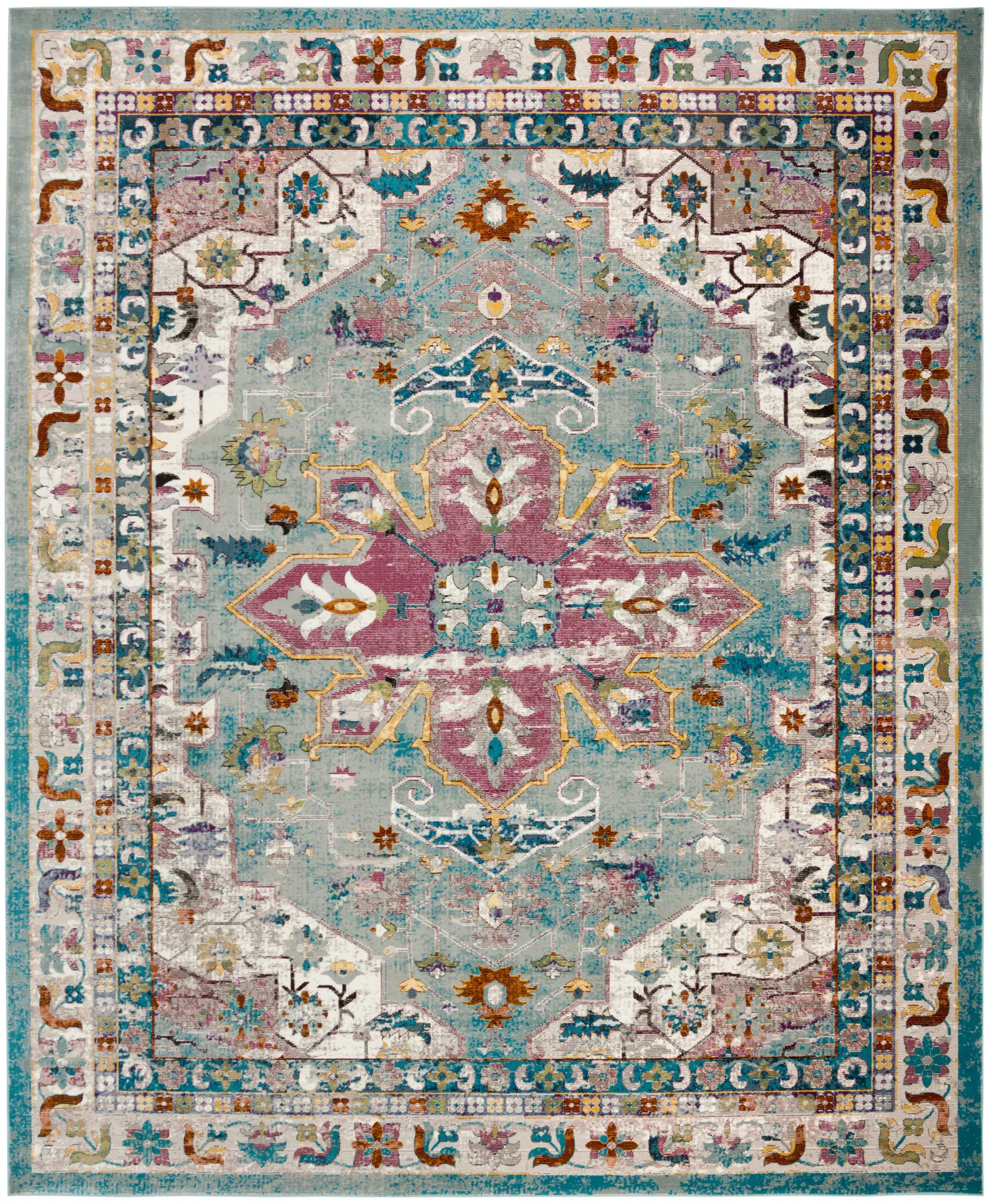 Aria Medallion Border Rug