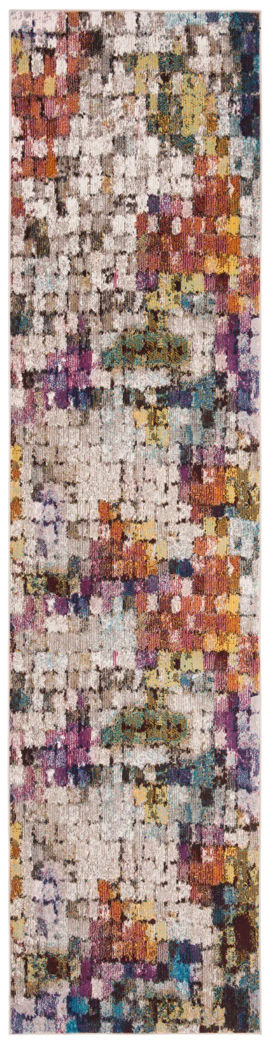 Aria Pixelated Grid Rug