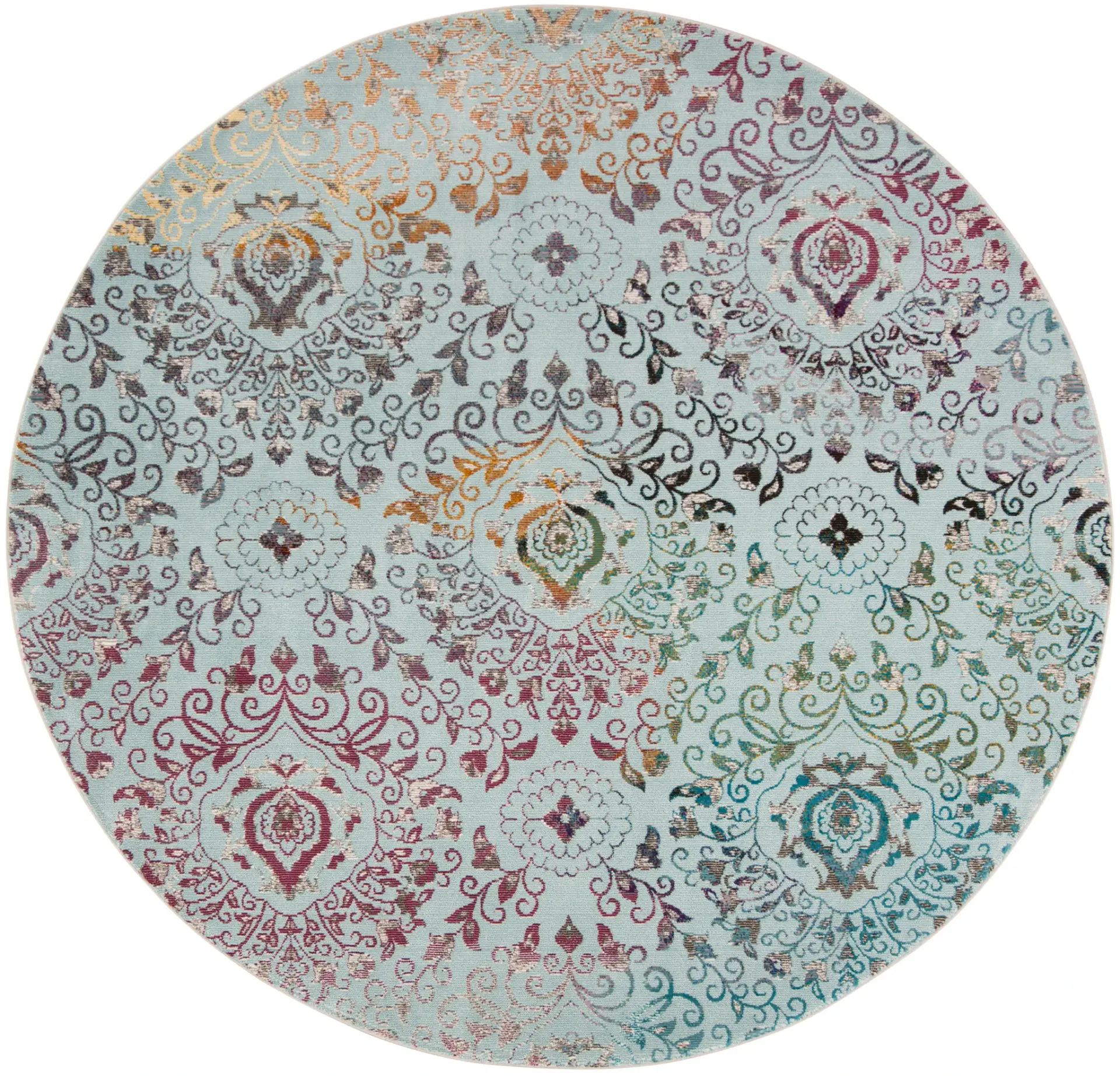 Aria Damask Medallion Rug
