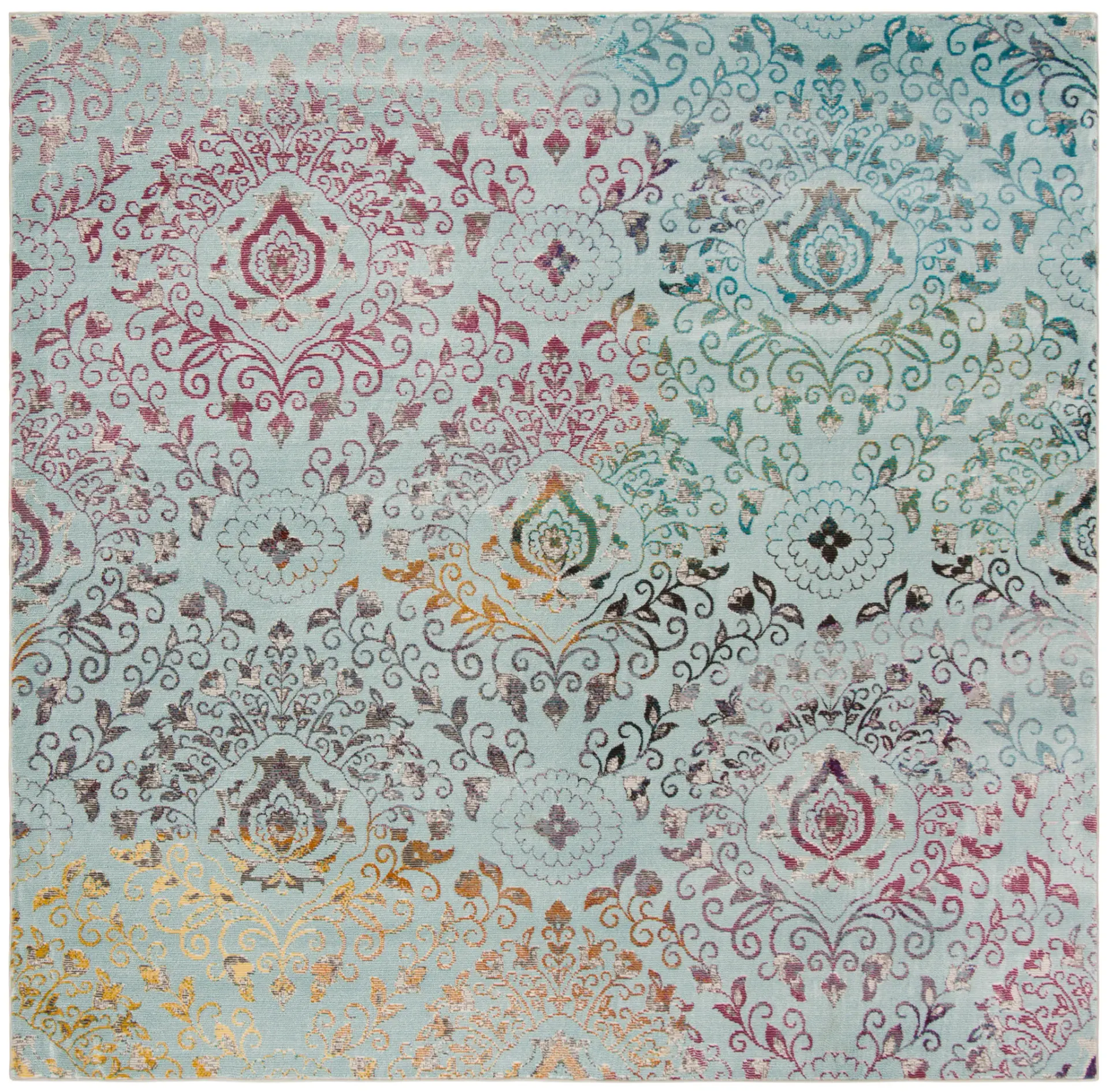 Aria Damask Medallion Rug
