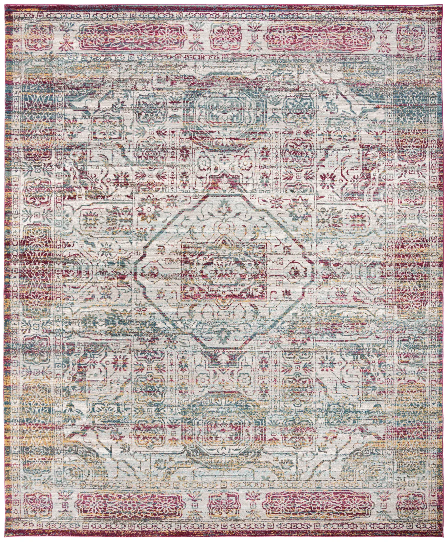 Aria Traditional Medallion Bordered Rug