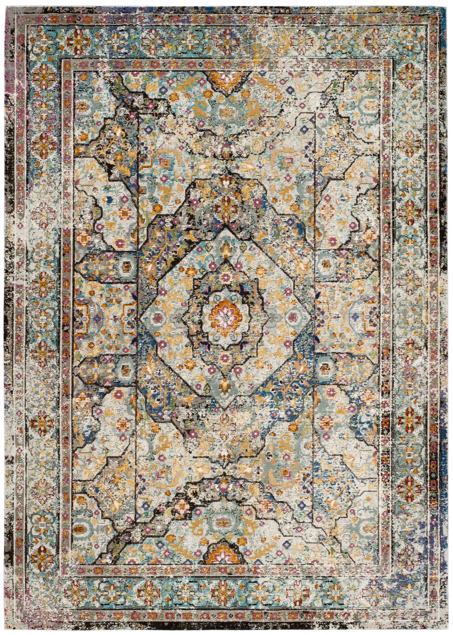 Aria Medallion Bordered Rug