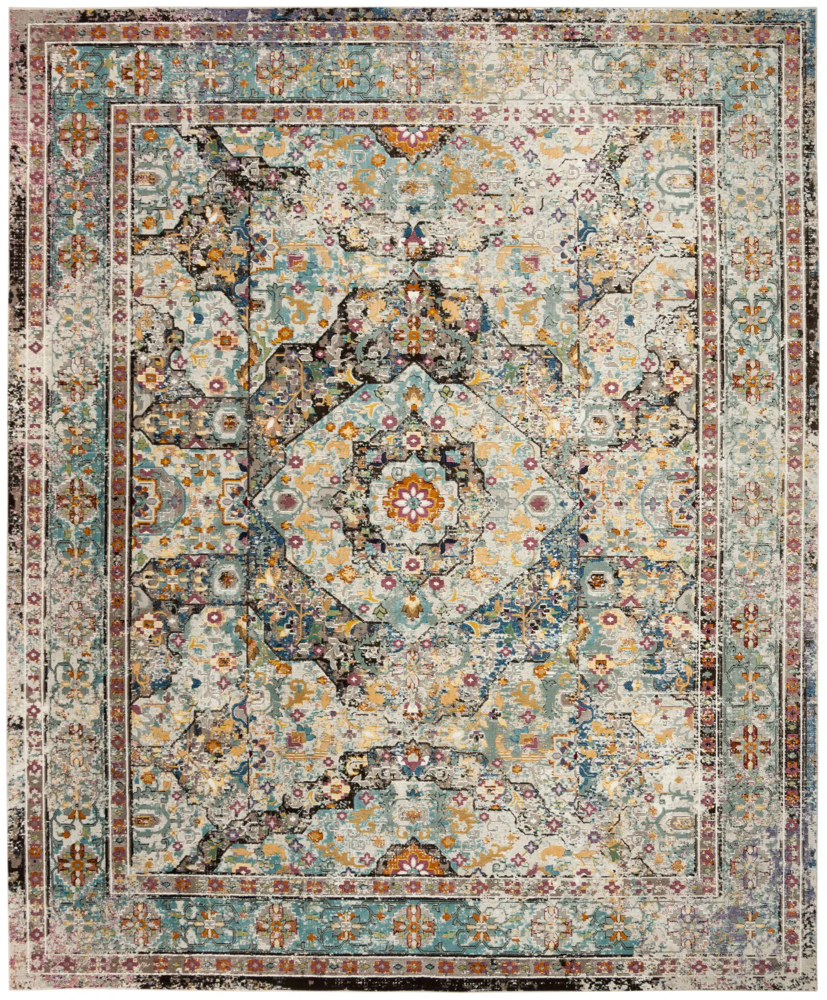 Aria Medallion Bordered Rug