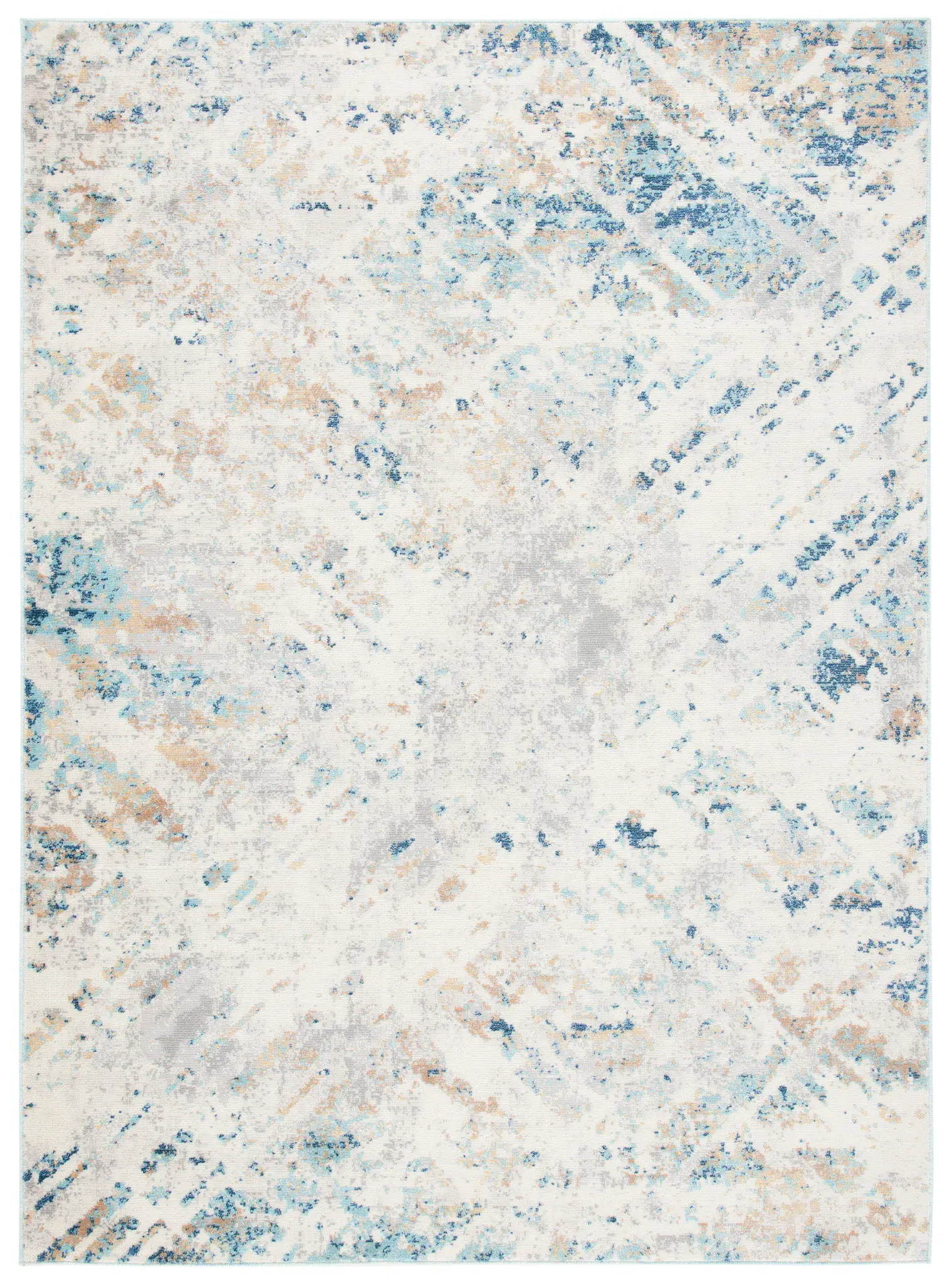 Aria Distressed Crosshatch Rug