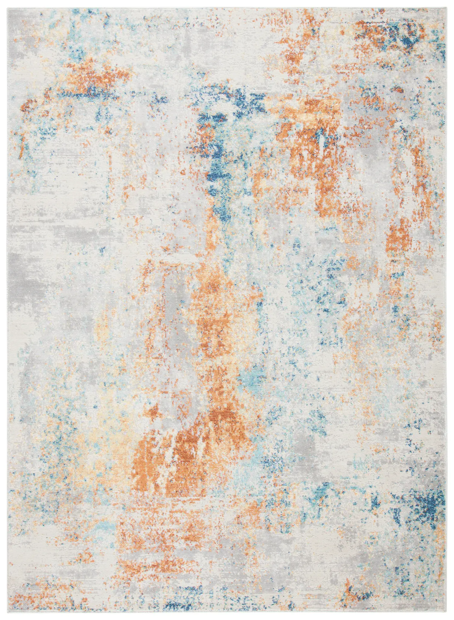 Aria Distressed Abstract Rug