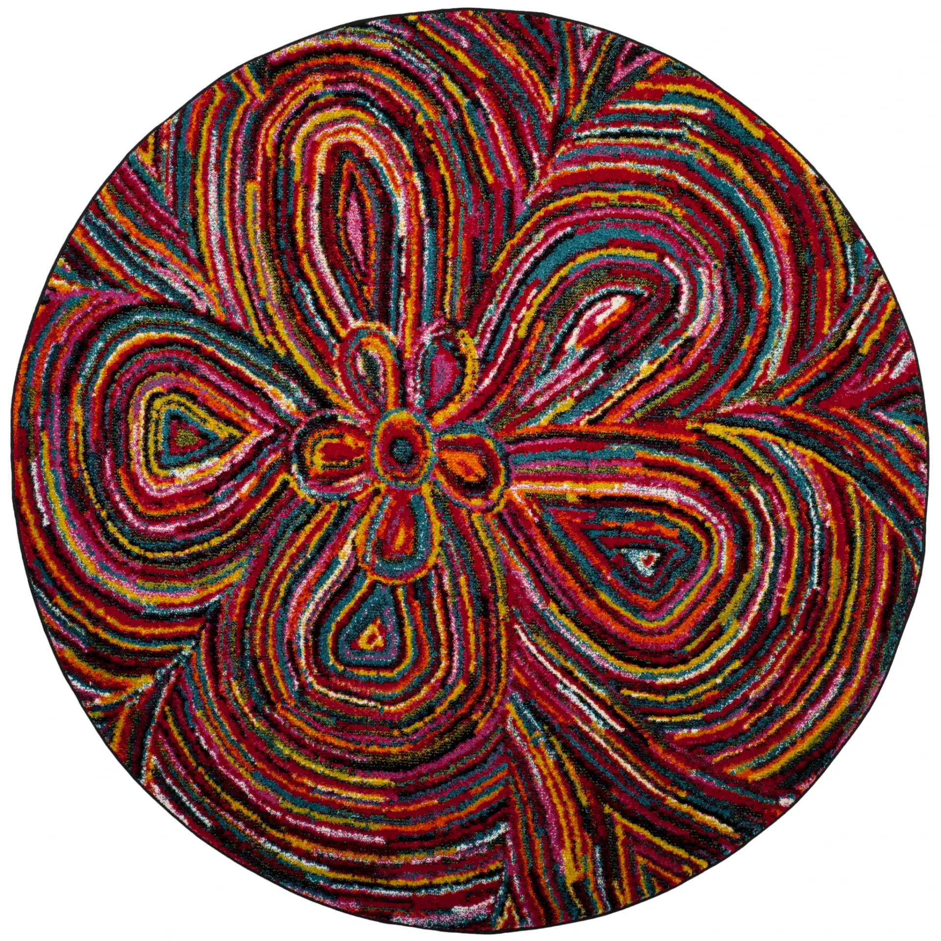 Aruba Concentric Floral Rug