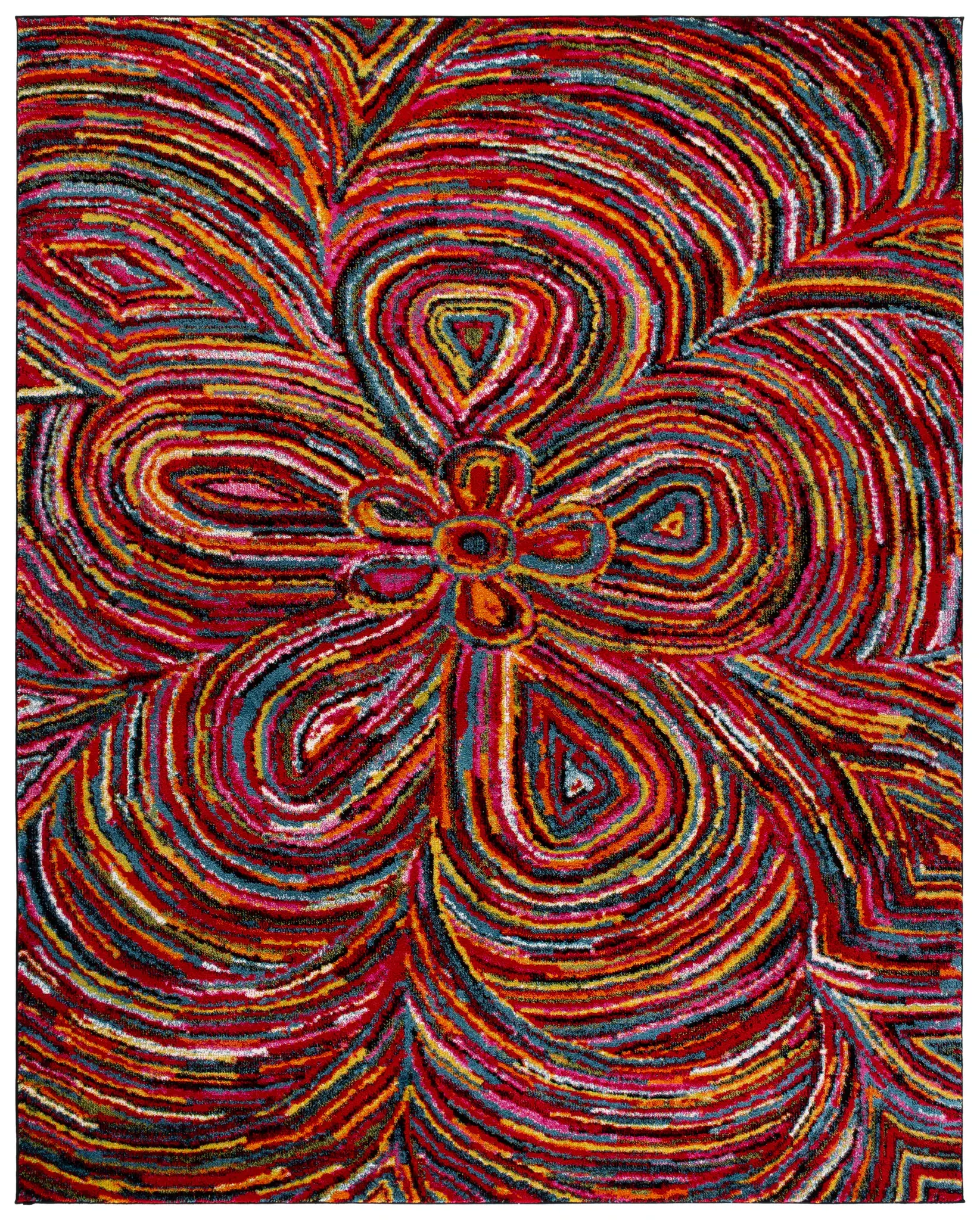 Aruba Concentric Floral Rug