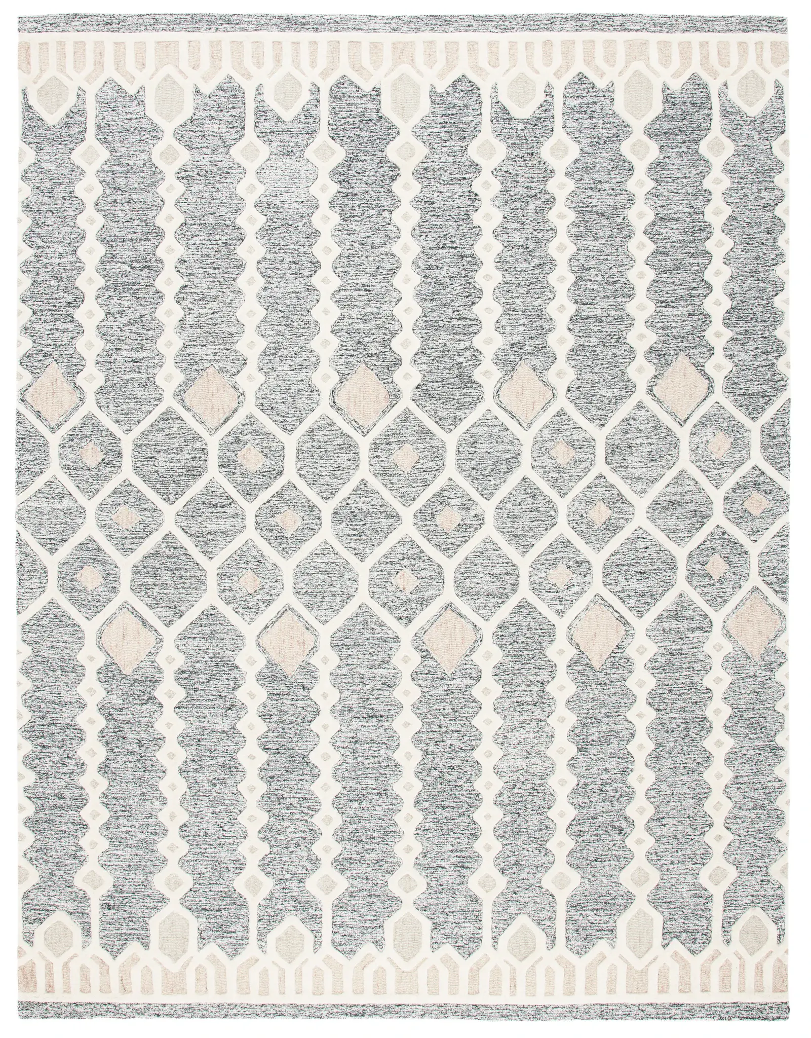 Artistry Bohemian Geometric Hand-Tufted Wool Rug