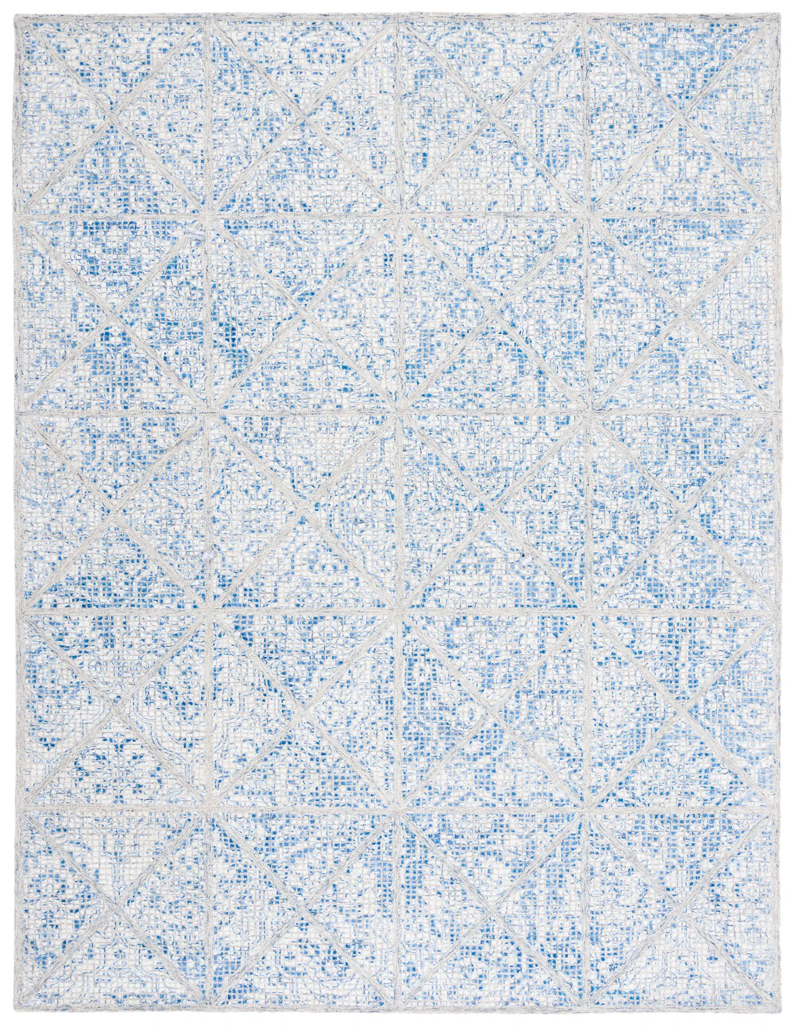 Artistry Geometric Grid Hand-Tufted Rug