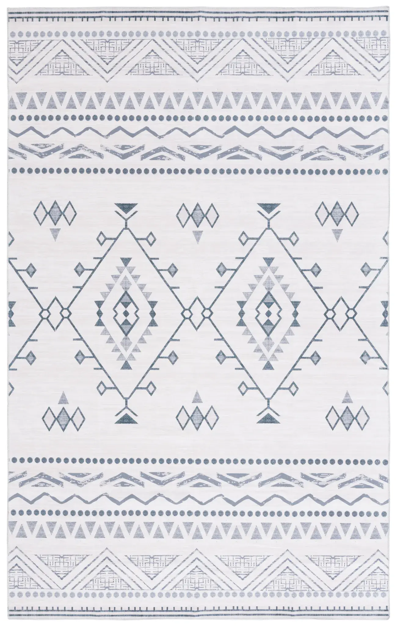 Arizona Banded Diamond Washable Rug