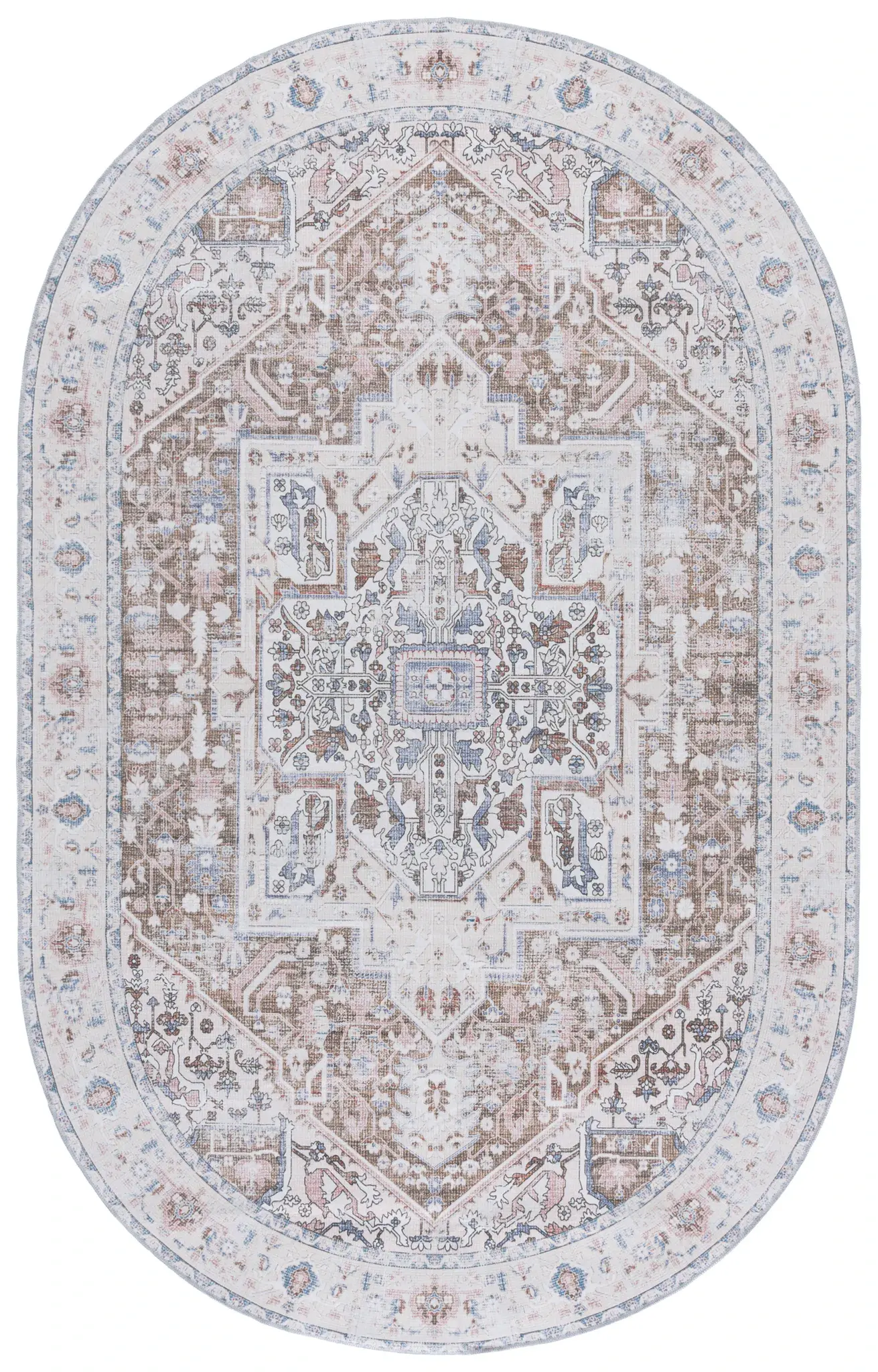 Arizona Traditional Medallion Washable Rug