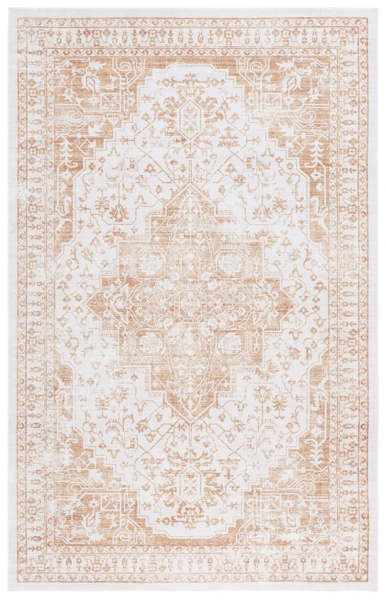 Arizona Monochrome Medallion Washable Rug