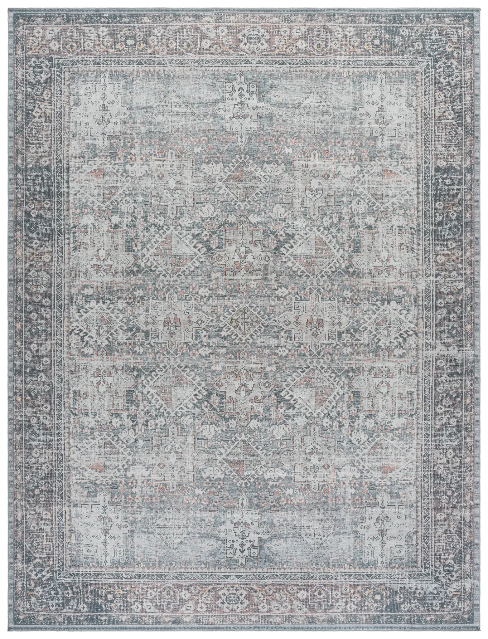 Arizona Distressed Tribal Washable Rug