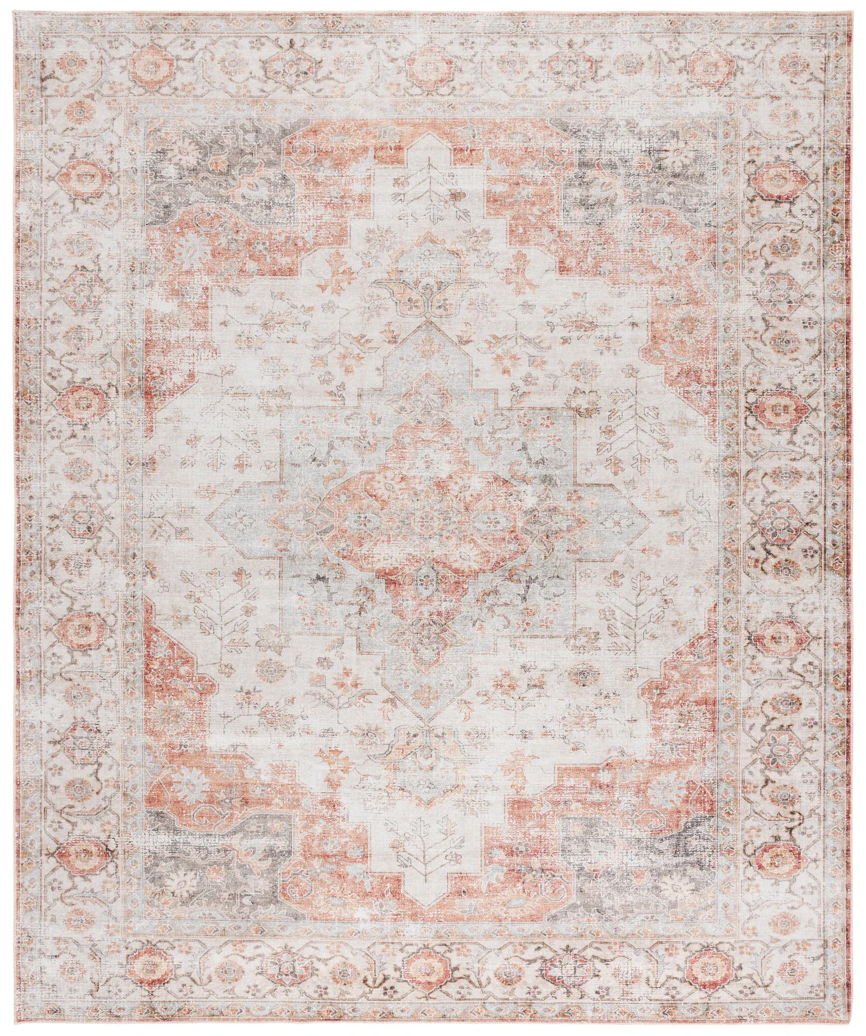 Arizona Layered Medallion Washable Rug