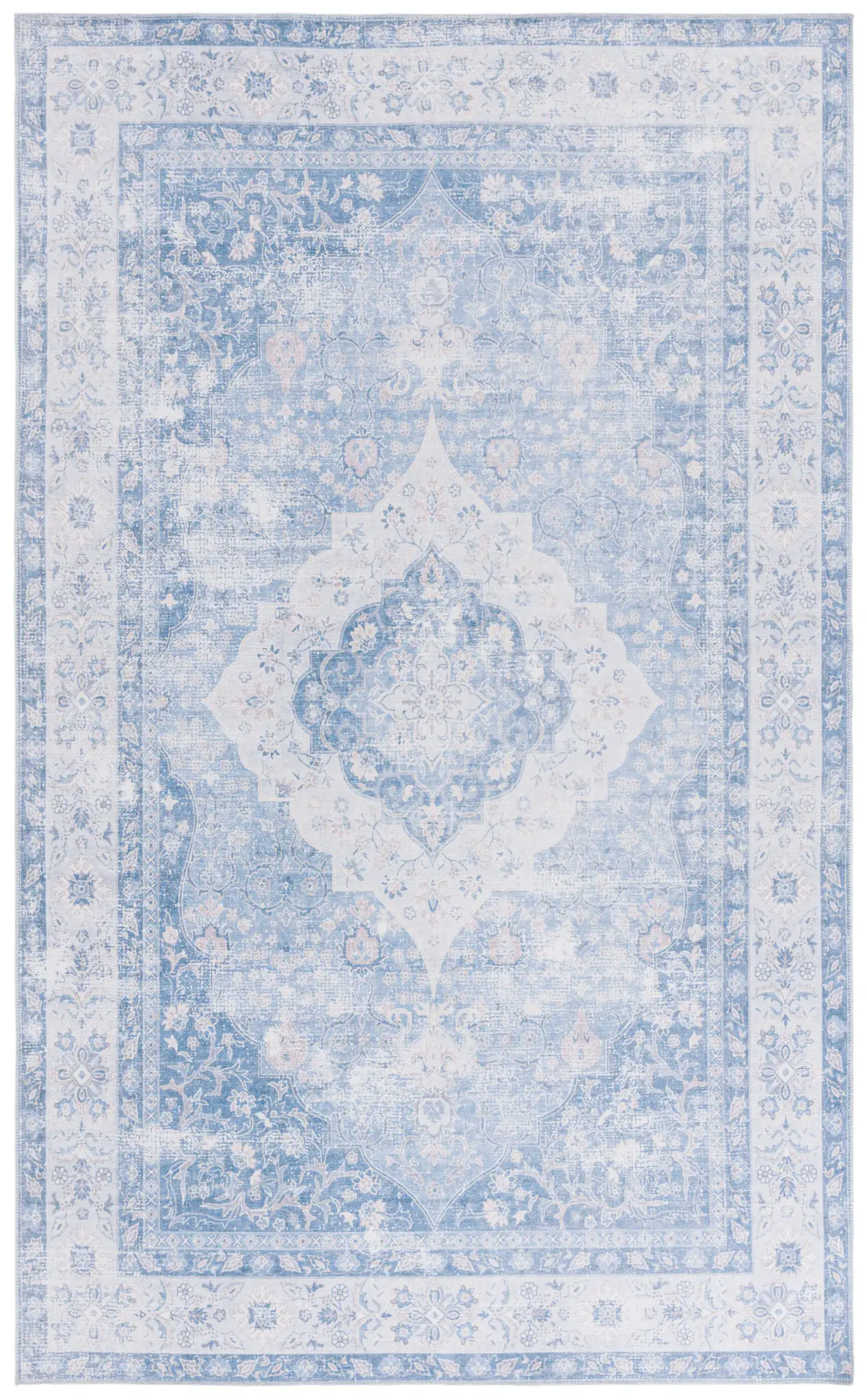 Arizona Vintage Crested Medallion Washable Rug