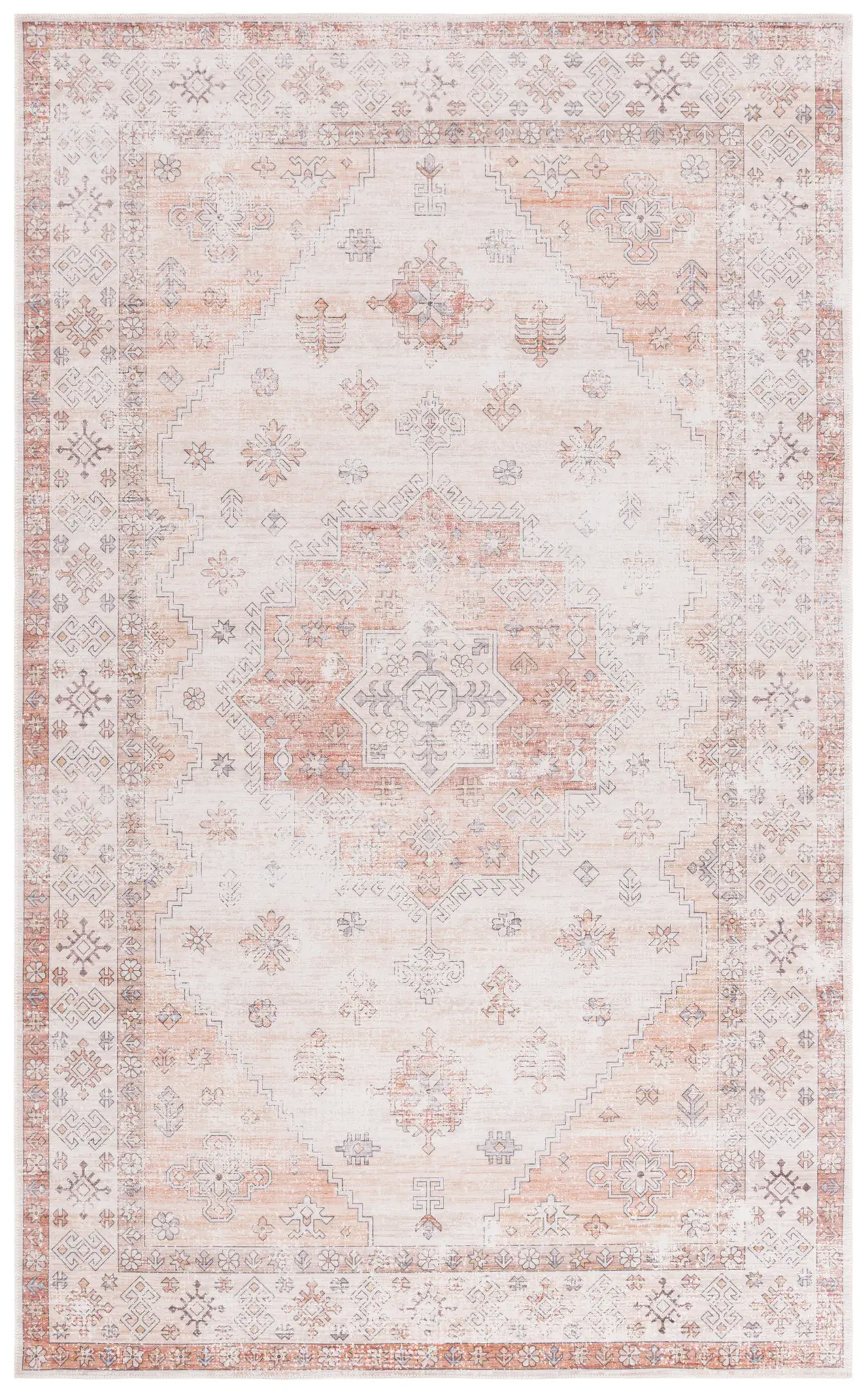 Arizona Tribal Open Field Medallion Washable Rug