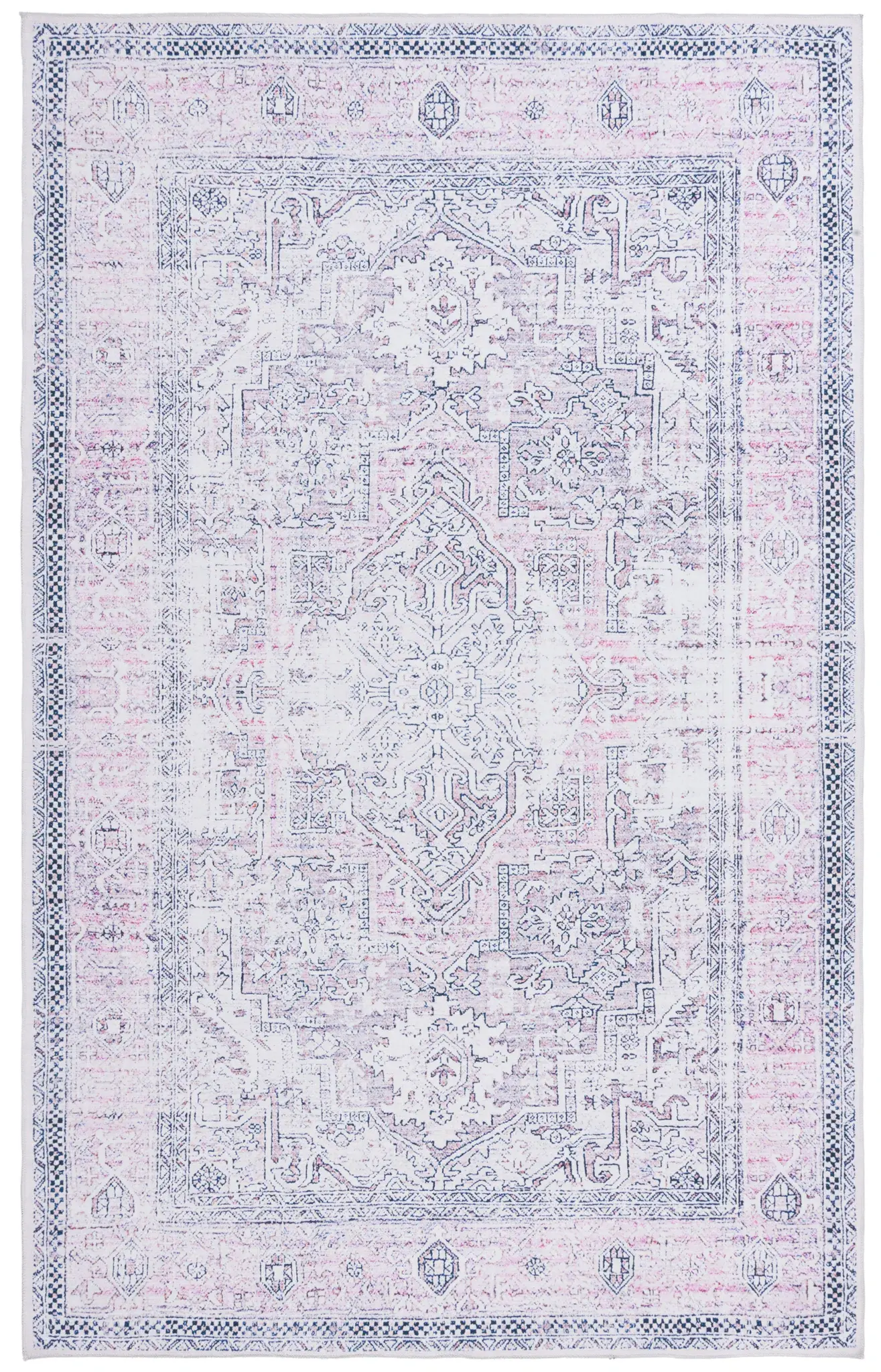 Arizona Ornamental Medallion Washable Rug