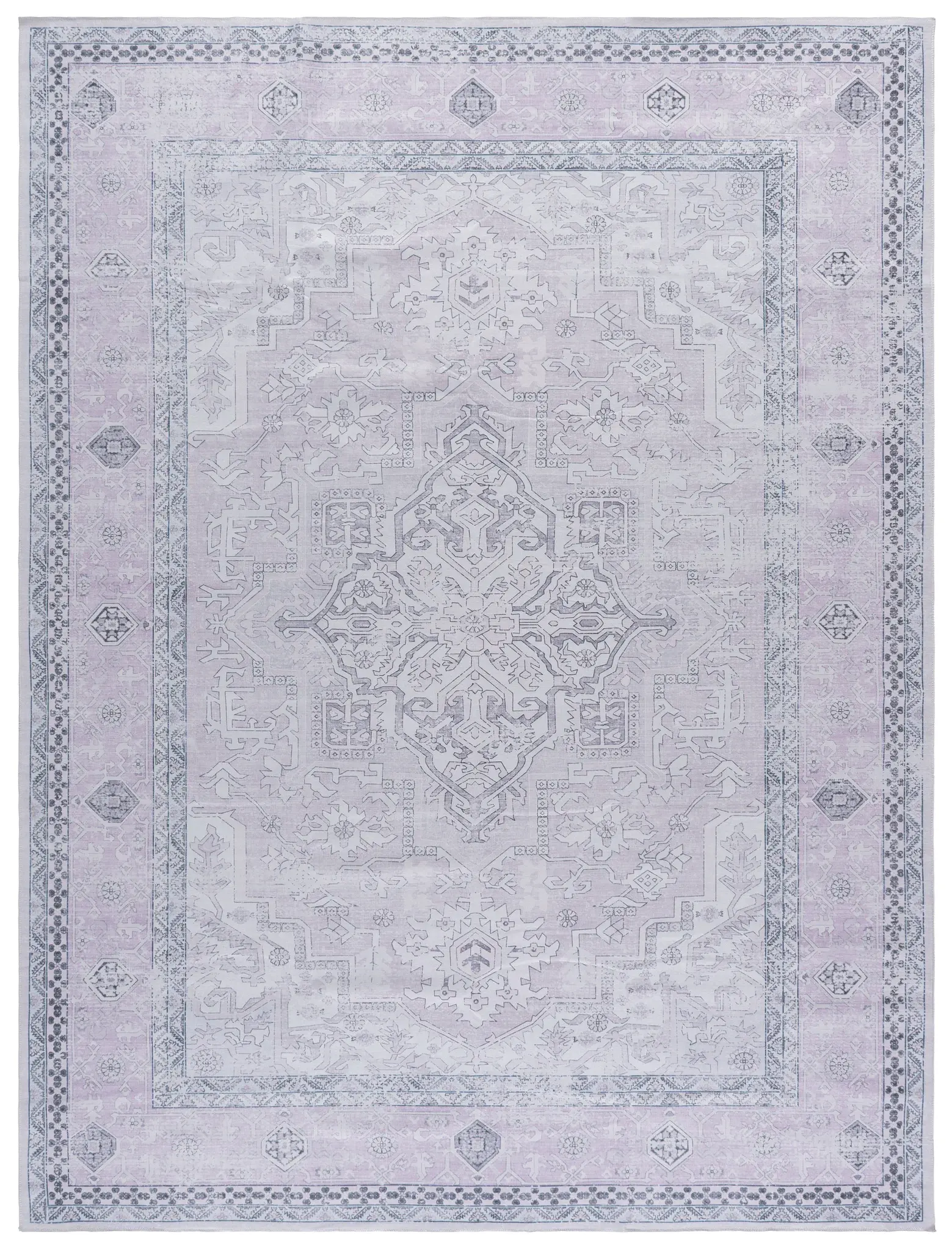 Arizona Ornamental Medallion Washable Rug