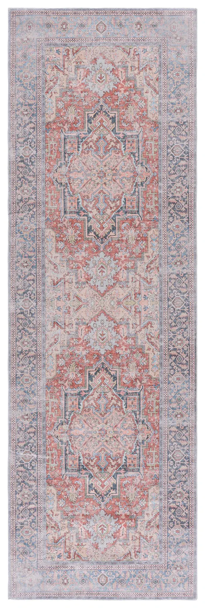 Arizona Tribal Elongated Medallion Washable Rug