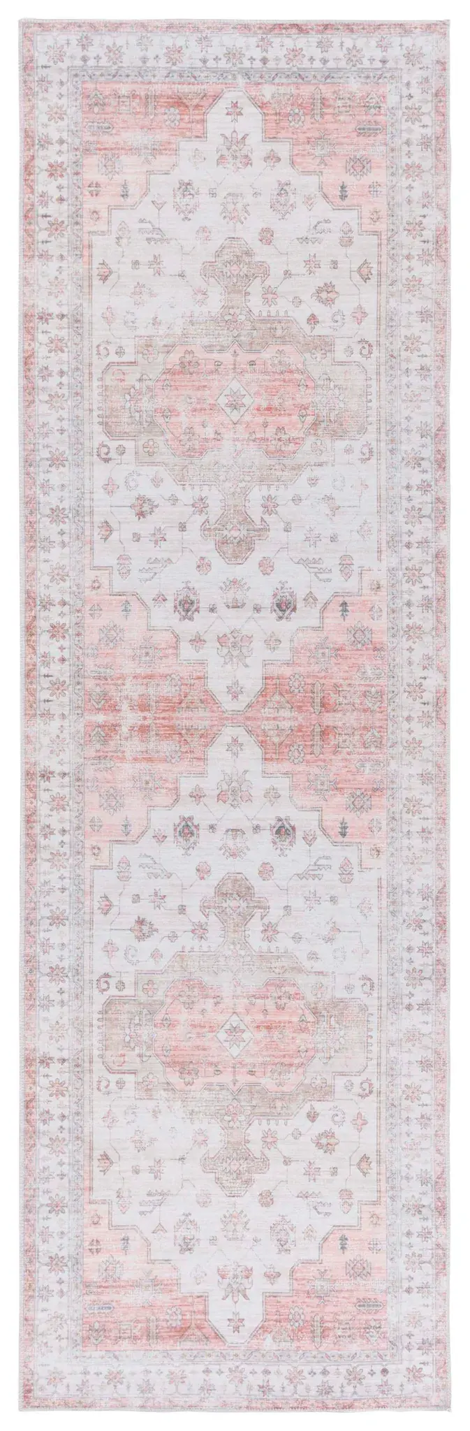 Arizona Tribal Star Rosette Medallion Washable Rug