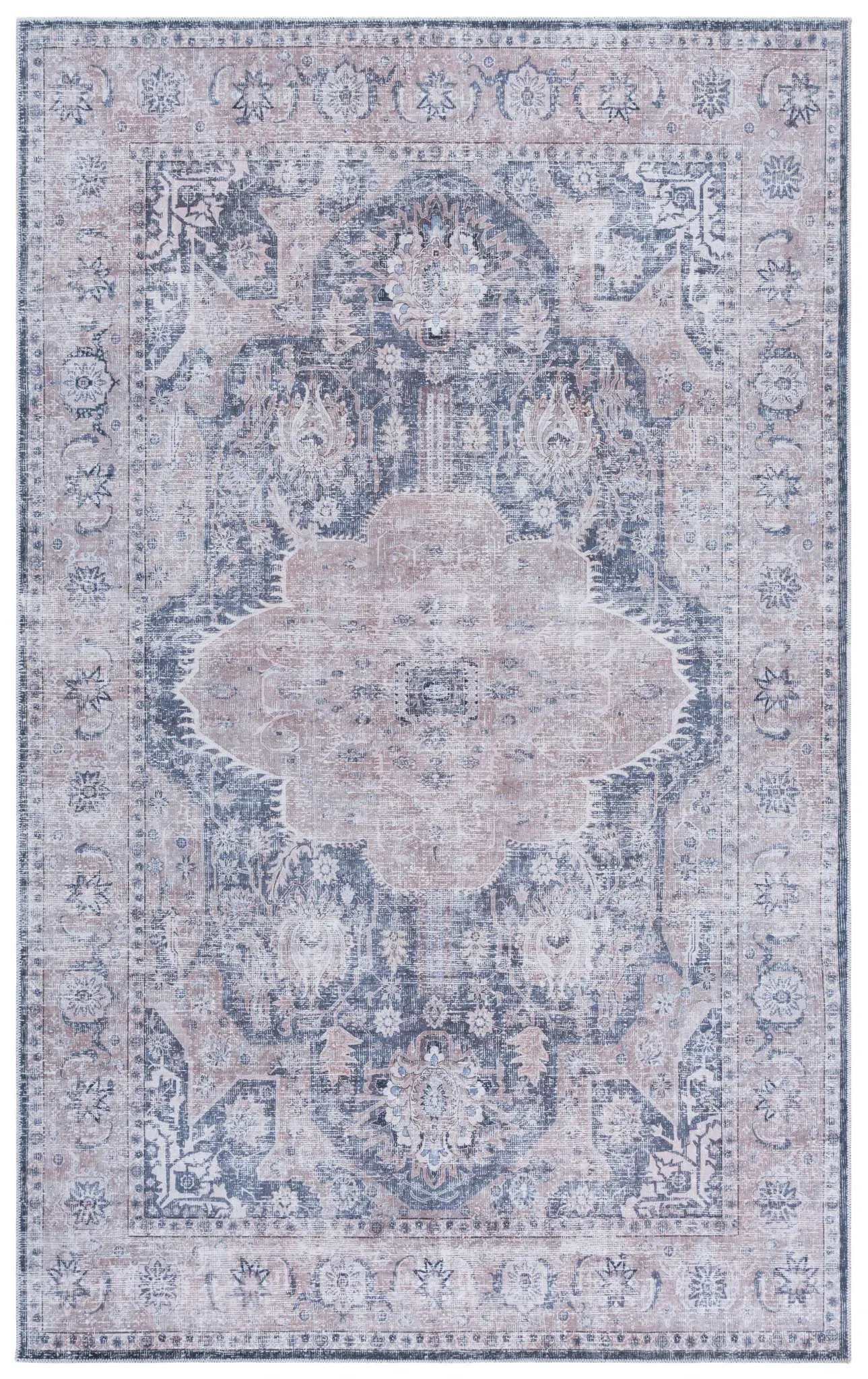 Arizona Framed Medallion Washable Rug