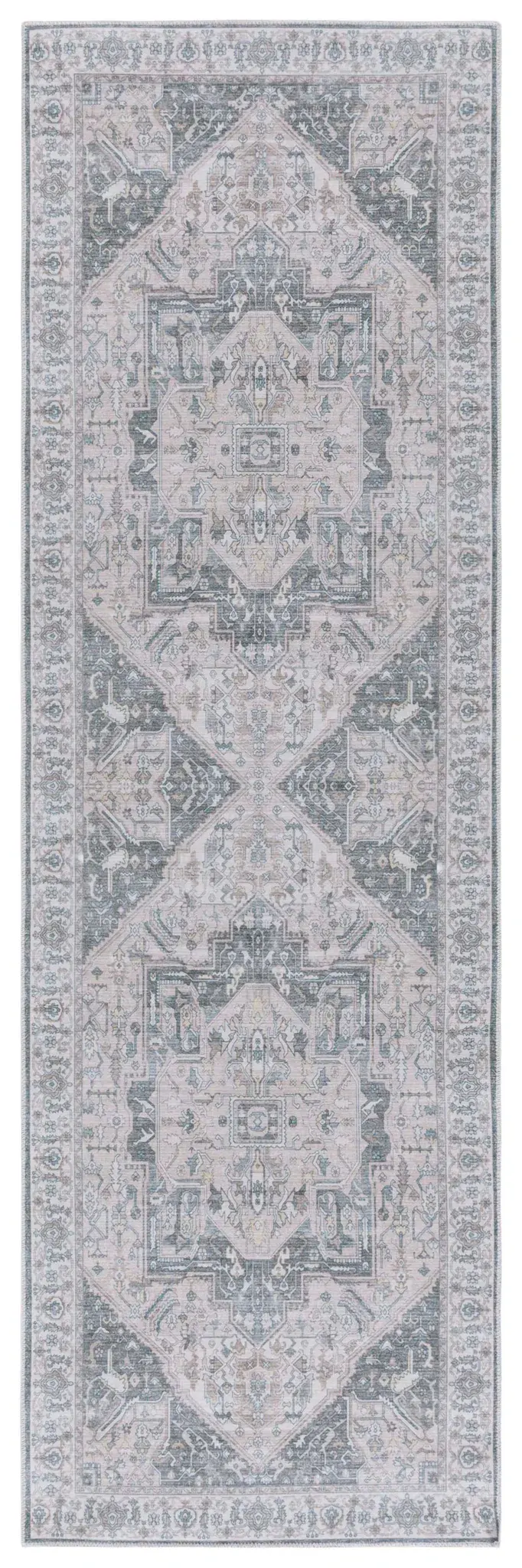 Arizona Boho Wreath Medallion Washable Rug