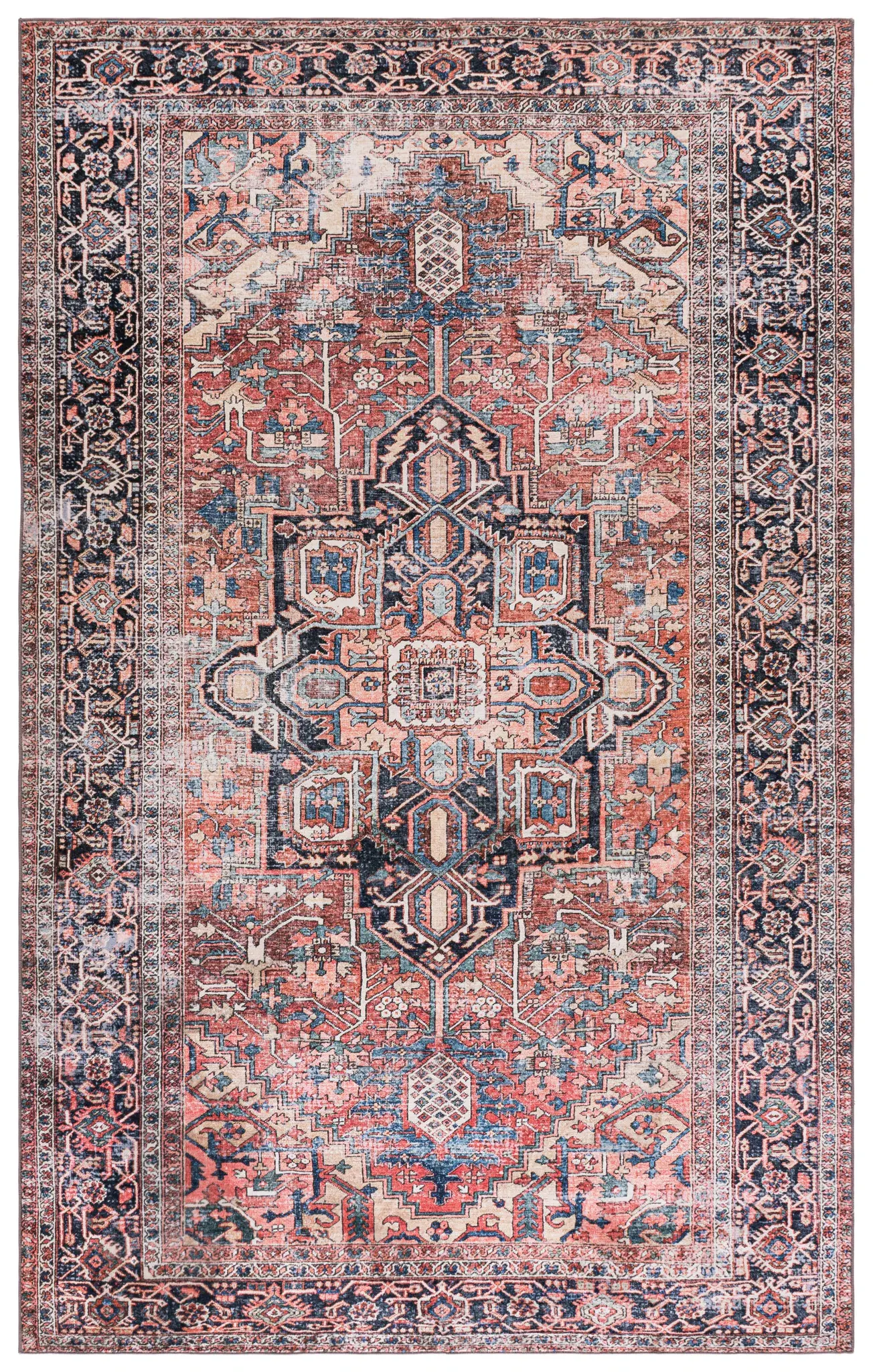 Arizona Traditional Medallion Washable Rug