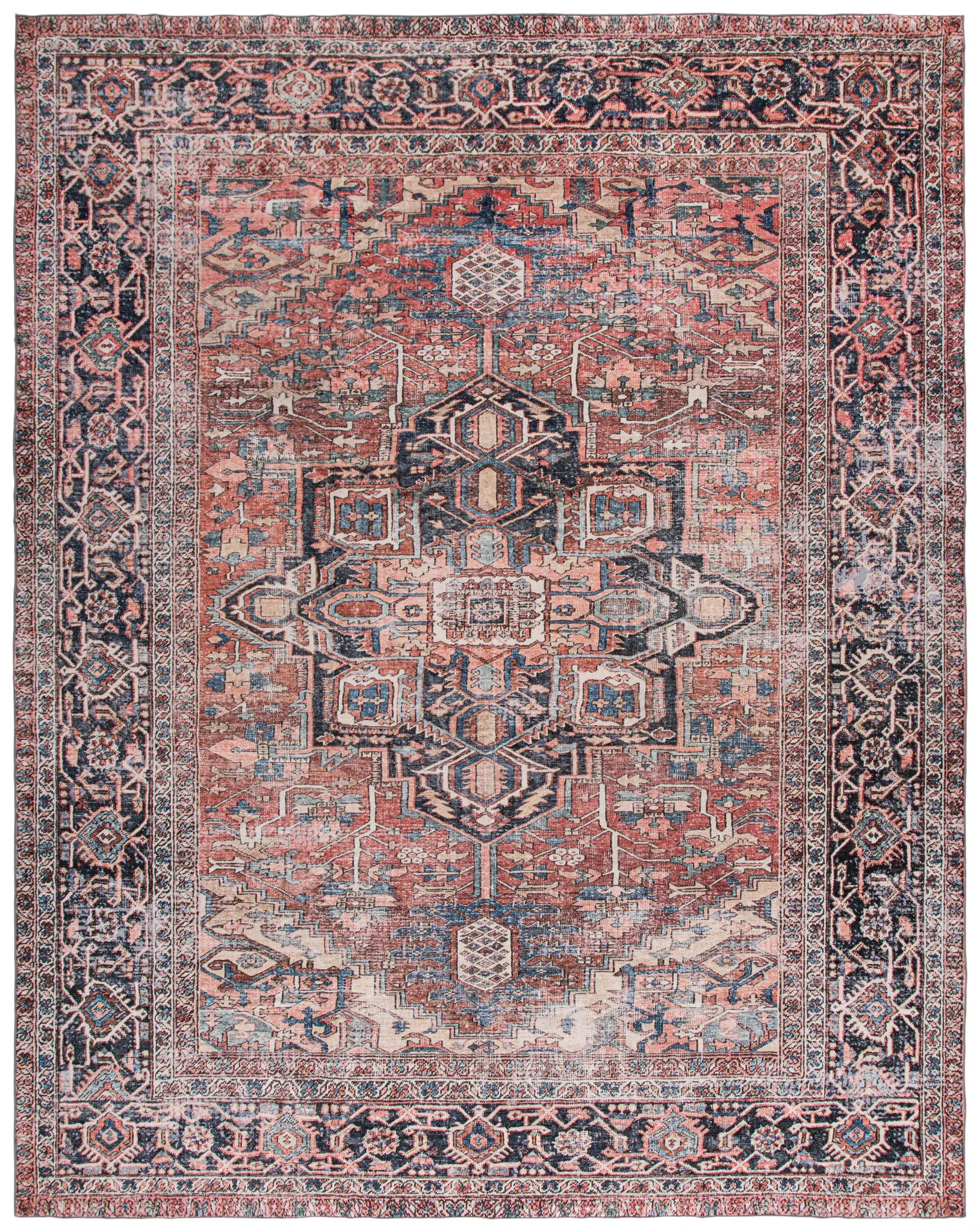 Arizona Traditional Medallion Washable Rug