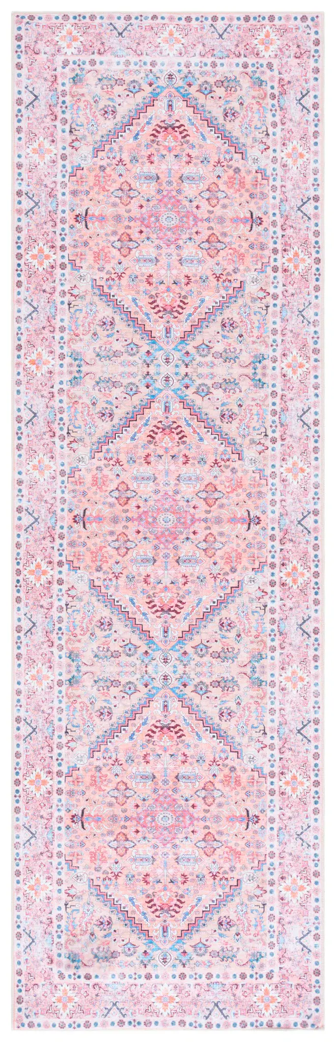 Arizona Triple Diamond Medallion Washable Rug