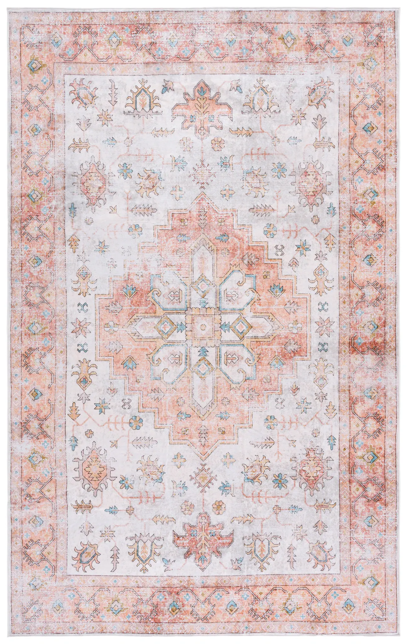 Arizona Boho Medallion Washable Rug