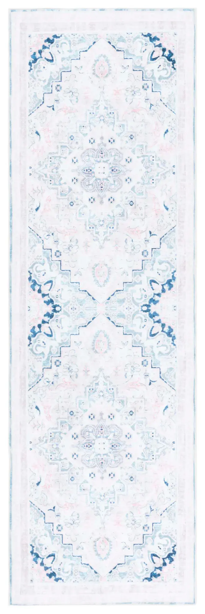 Arizona Linked Stacked Medallion Washable Rug