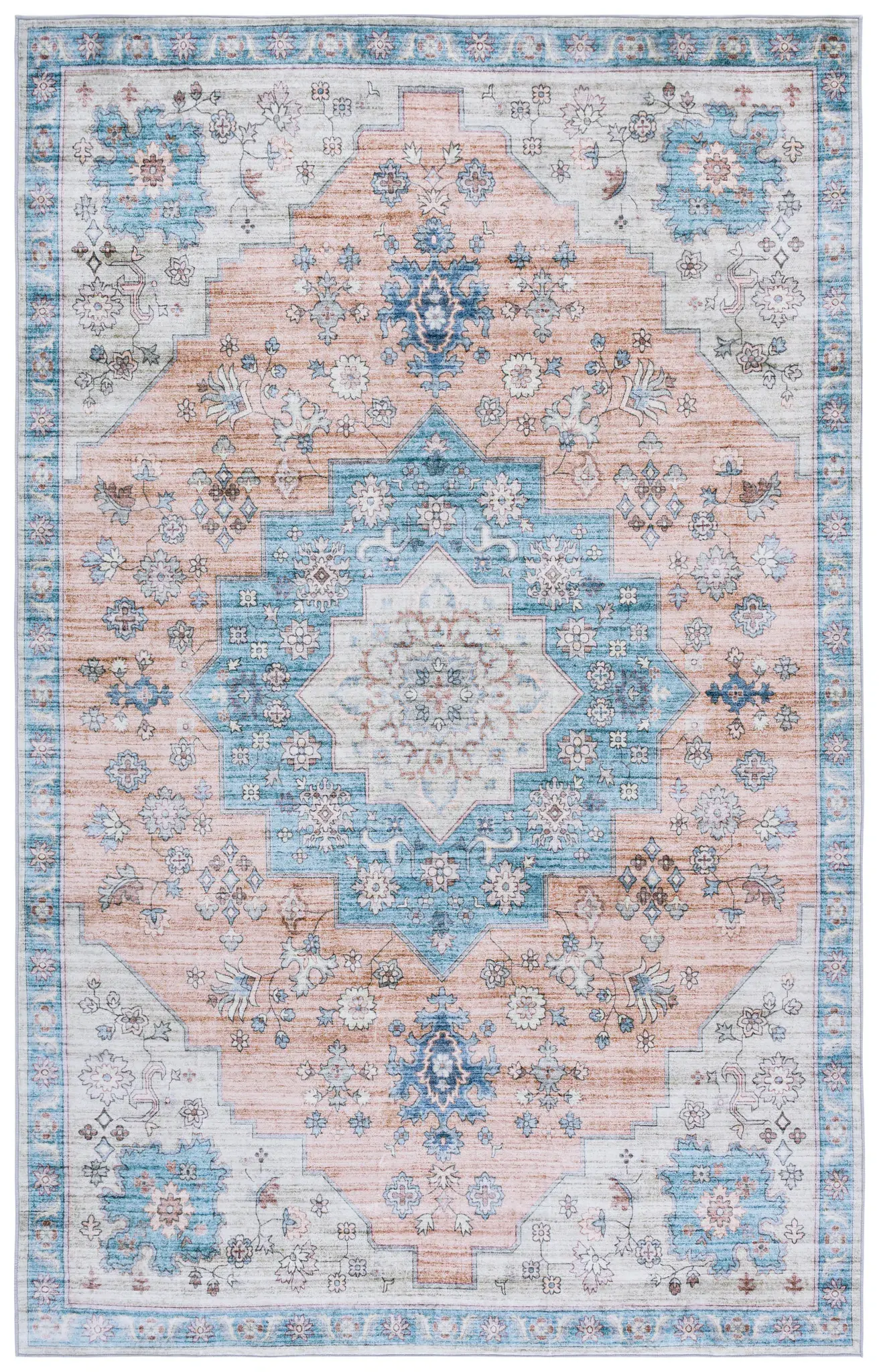Arizona Star Medallion Washable Rug