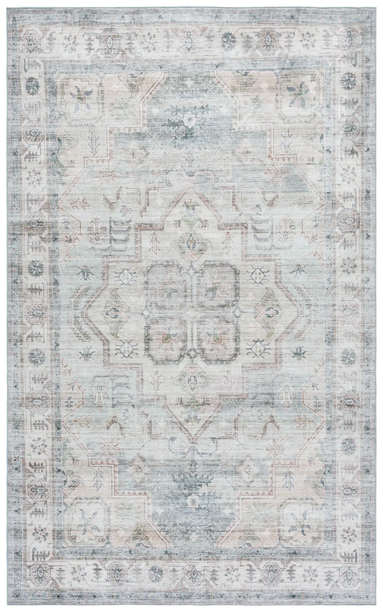 Arizona Faded Diamond Washable Rug