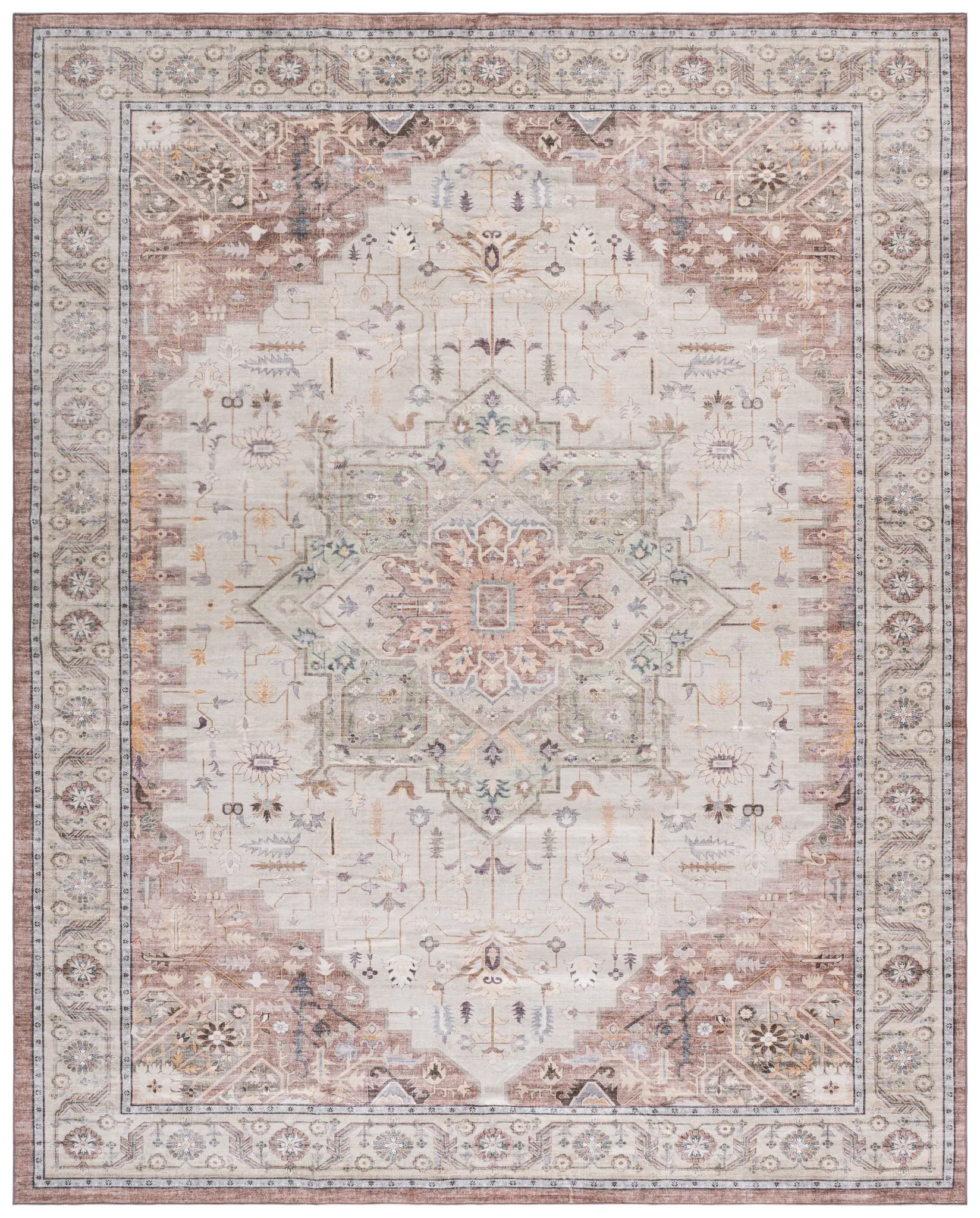 Arizona Soft Medallion Washable Rug