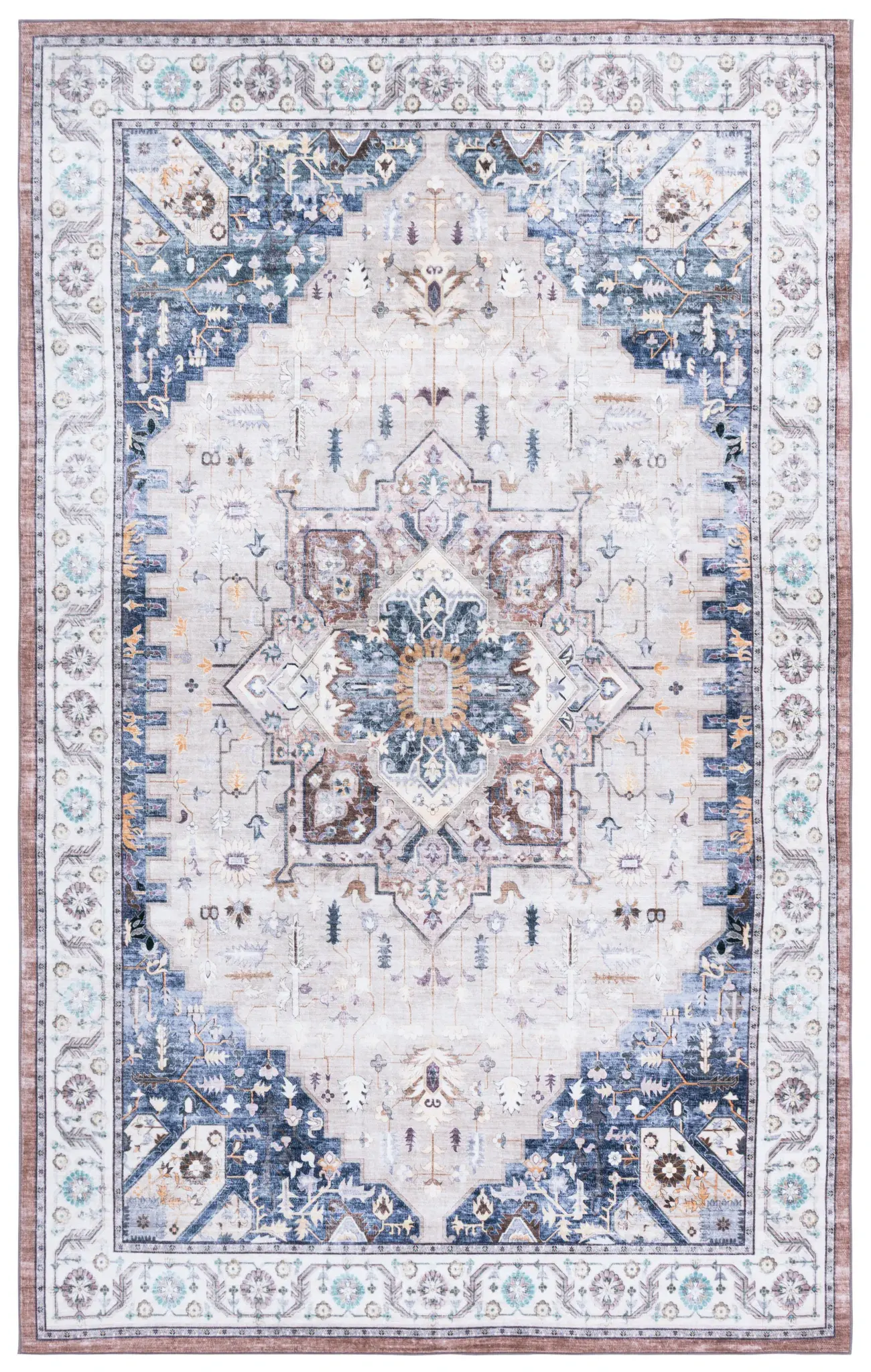 Arizona Soft Medallion Washable Rug