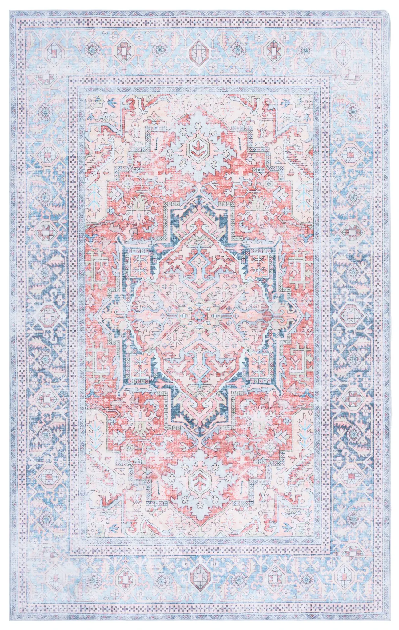 Arizona Persian Medallion Washable Rug