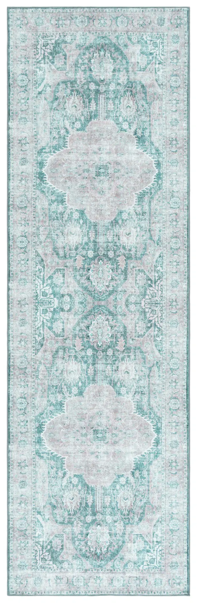 Arizona Scalloped Medallion Washable Rug