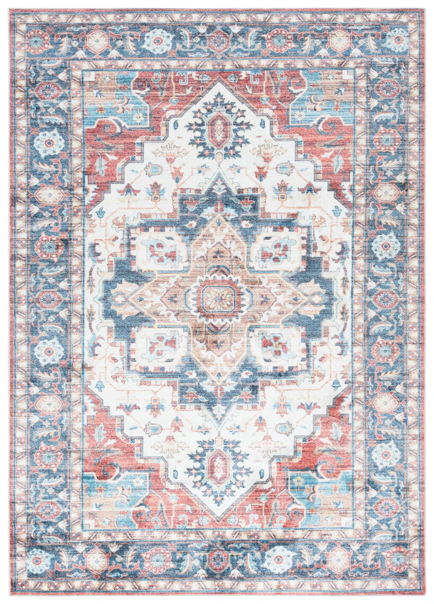 Arizona Traditional Medallion Washable Rug