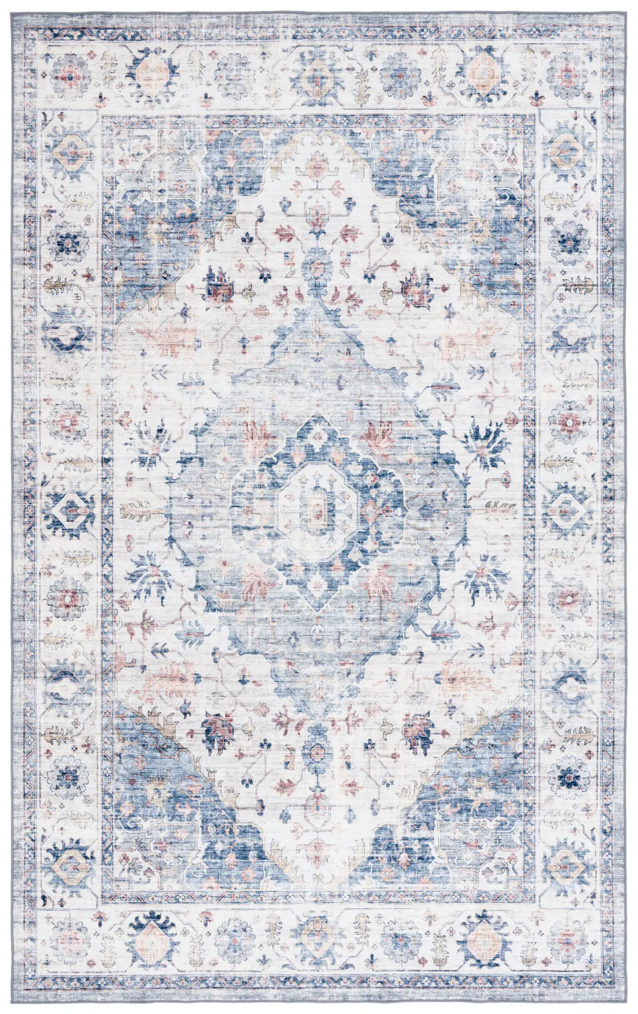 Arizona Vintage Medallion Washable Rug