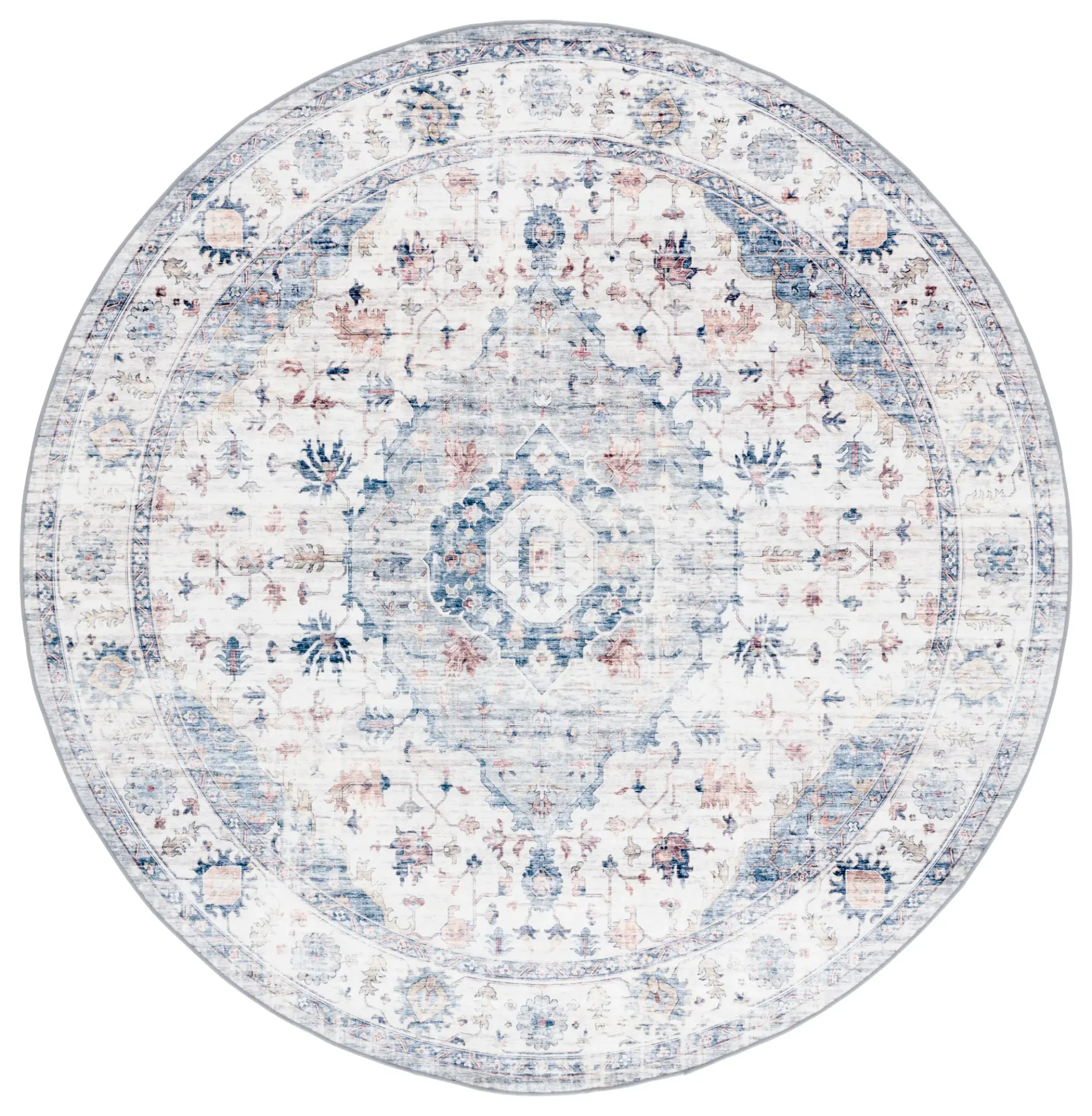 Arizona Vintage Medallion Washable Rug