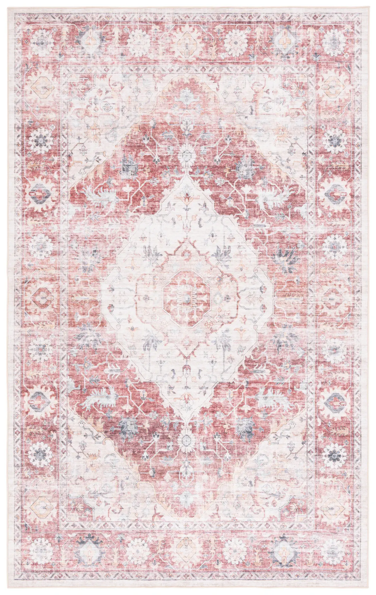Arizona Vintage Medallion Washable Rug