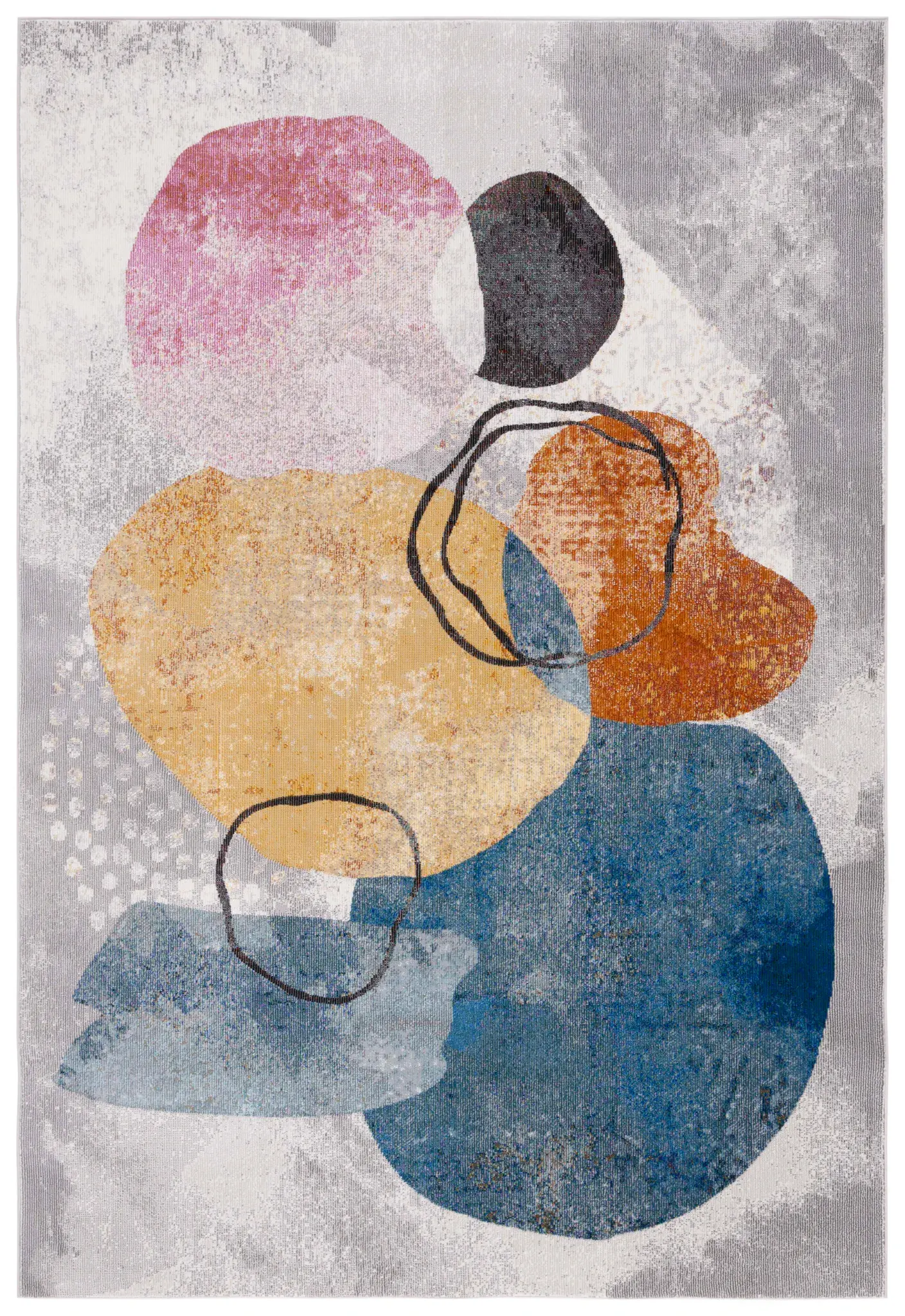 Art Studio Overlapping Shapes Rug